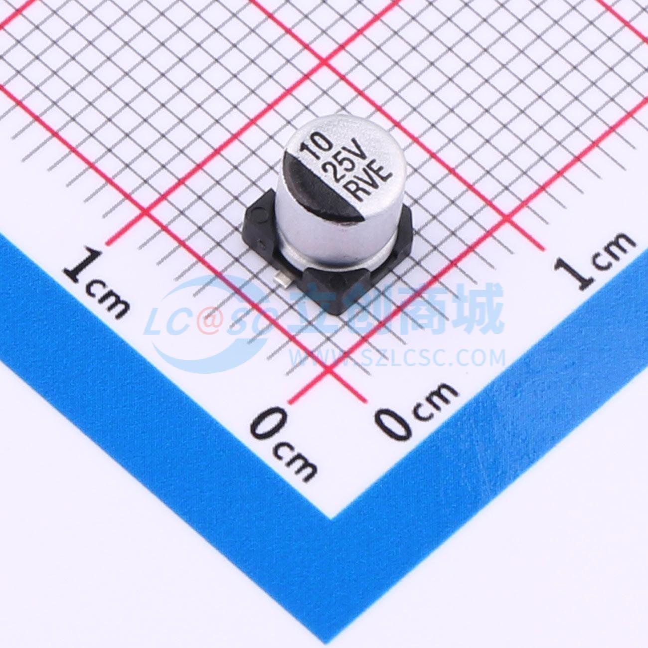 RVE1E100M0505实物图