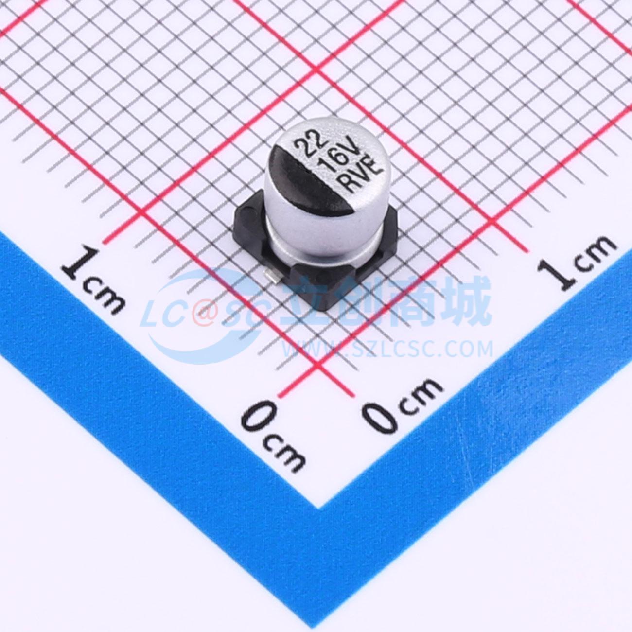 RVE1C220M0505ZY实物图