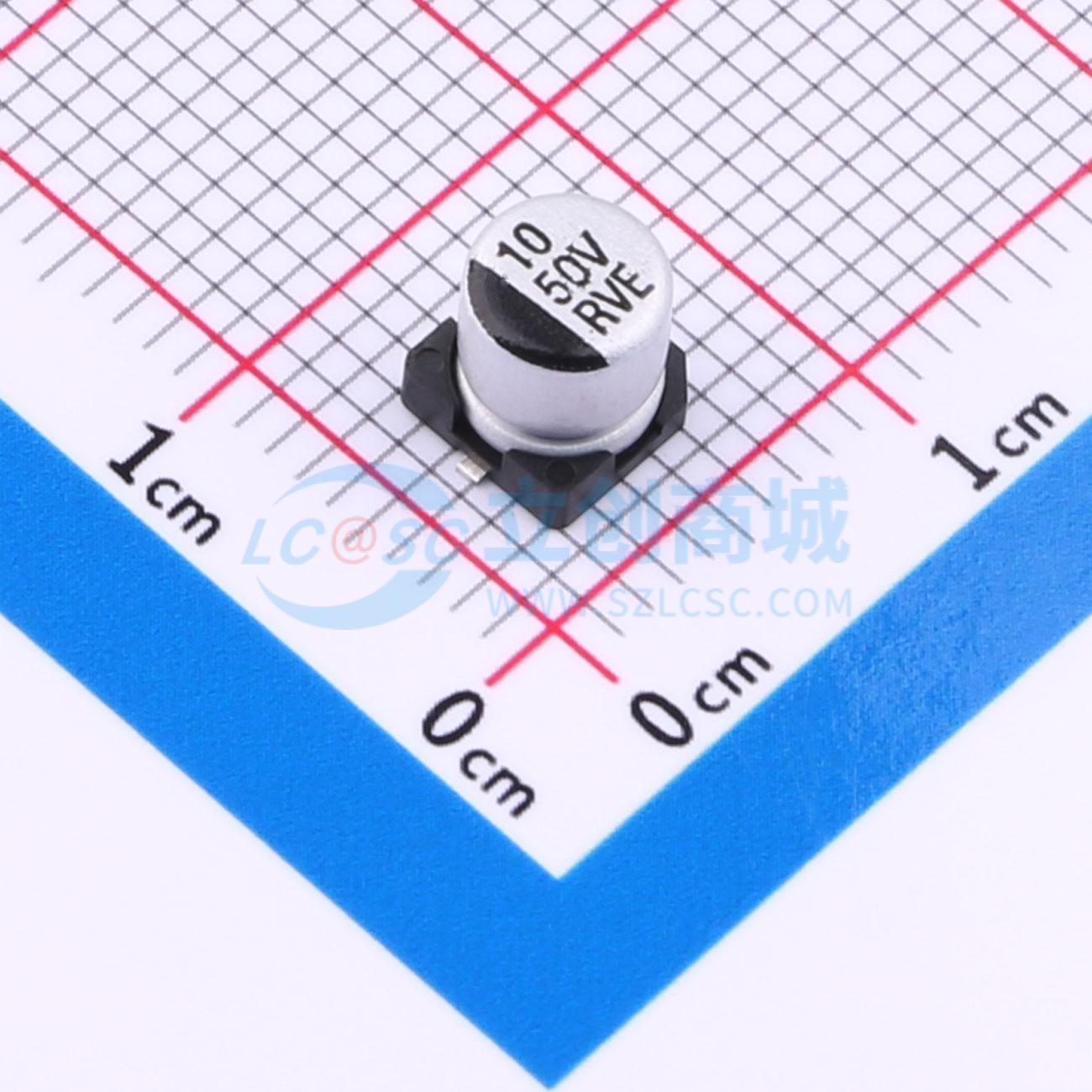 RVE1H100M0505ZY实物图