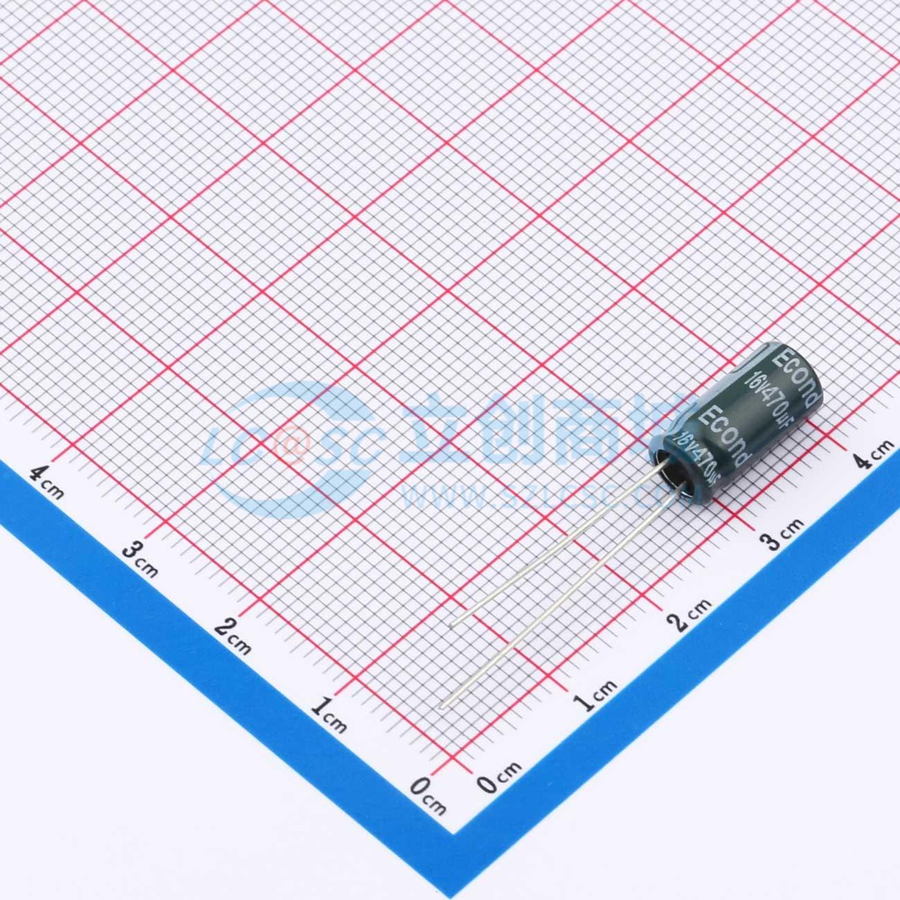 点击查看大图 470UF16VE130GF实物图