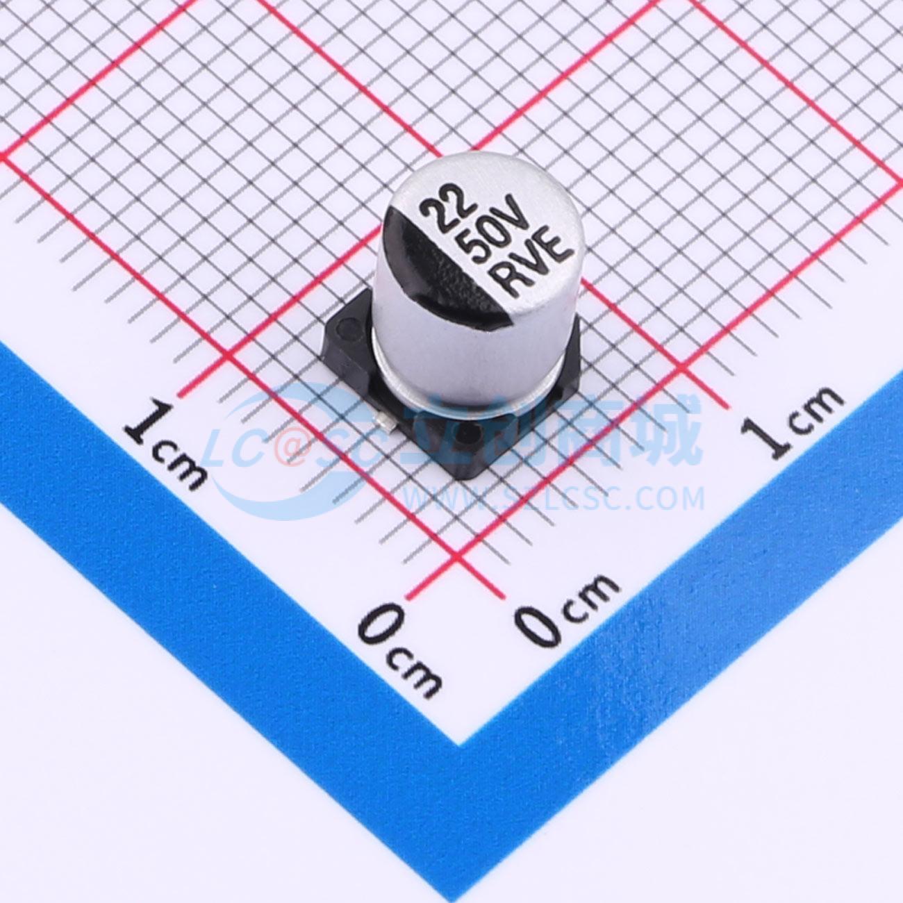 RVE1H220M0607实物图