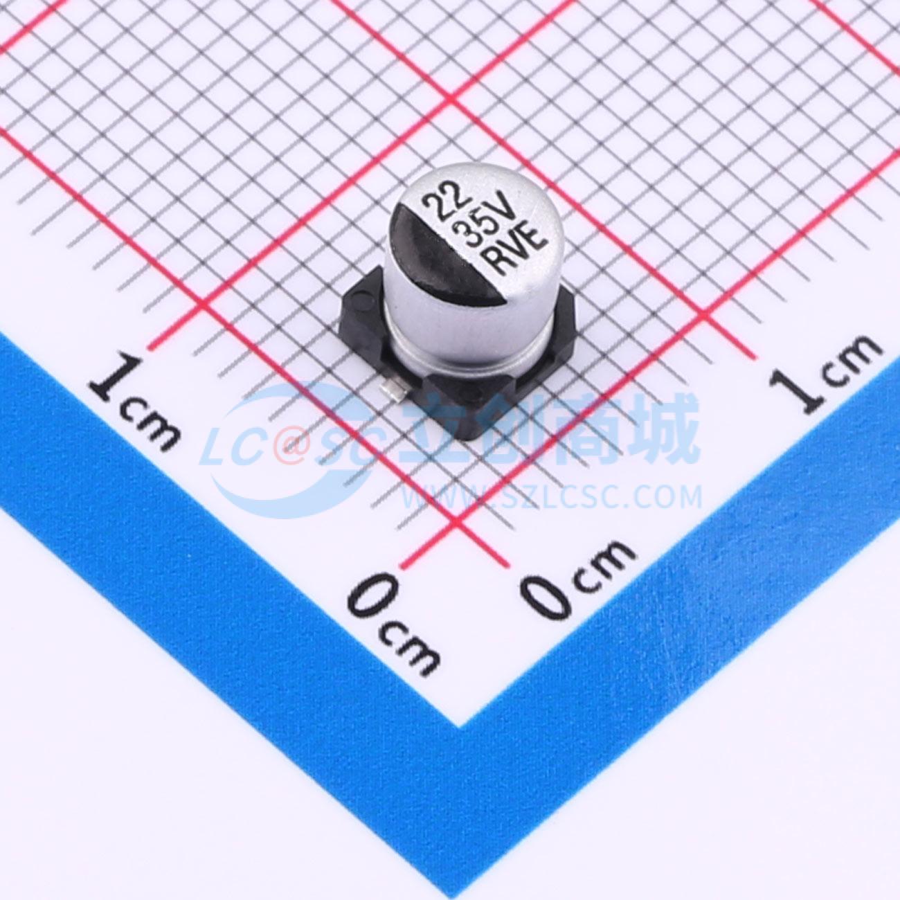 RVE1V220M0505ZY实物图