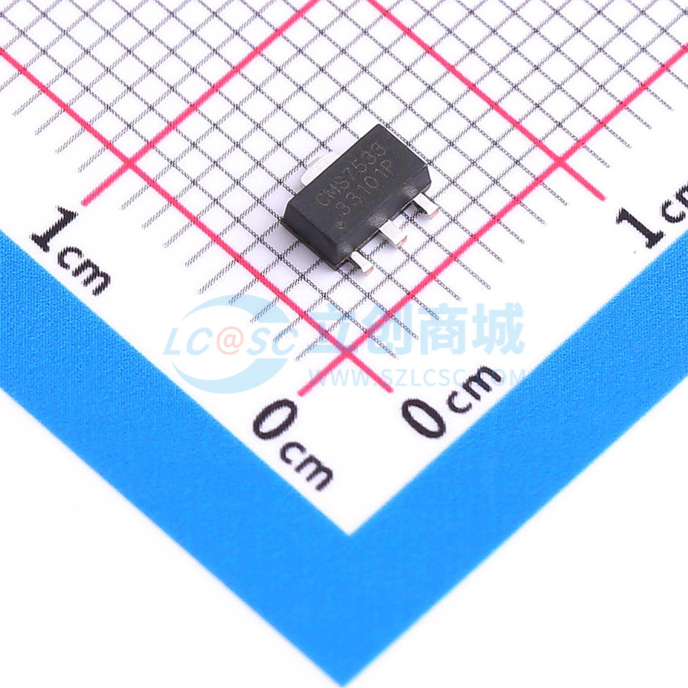 点击查看大图 CMS7533-SOT89-3实物图