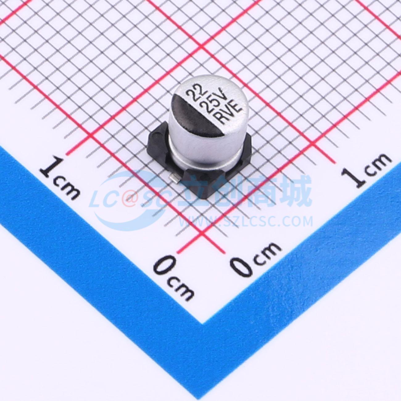 RVE1E220M0505ZY实物图