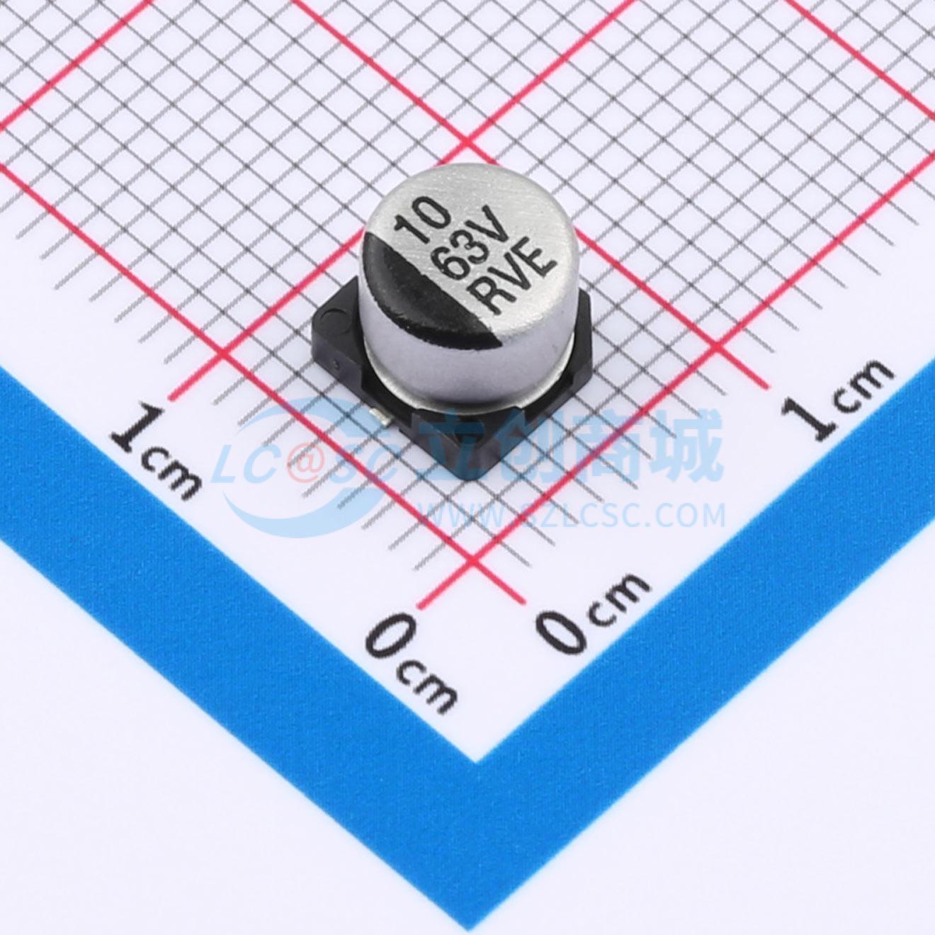 RVE1J100M0605ZY实物图