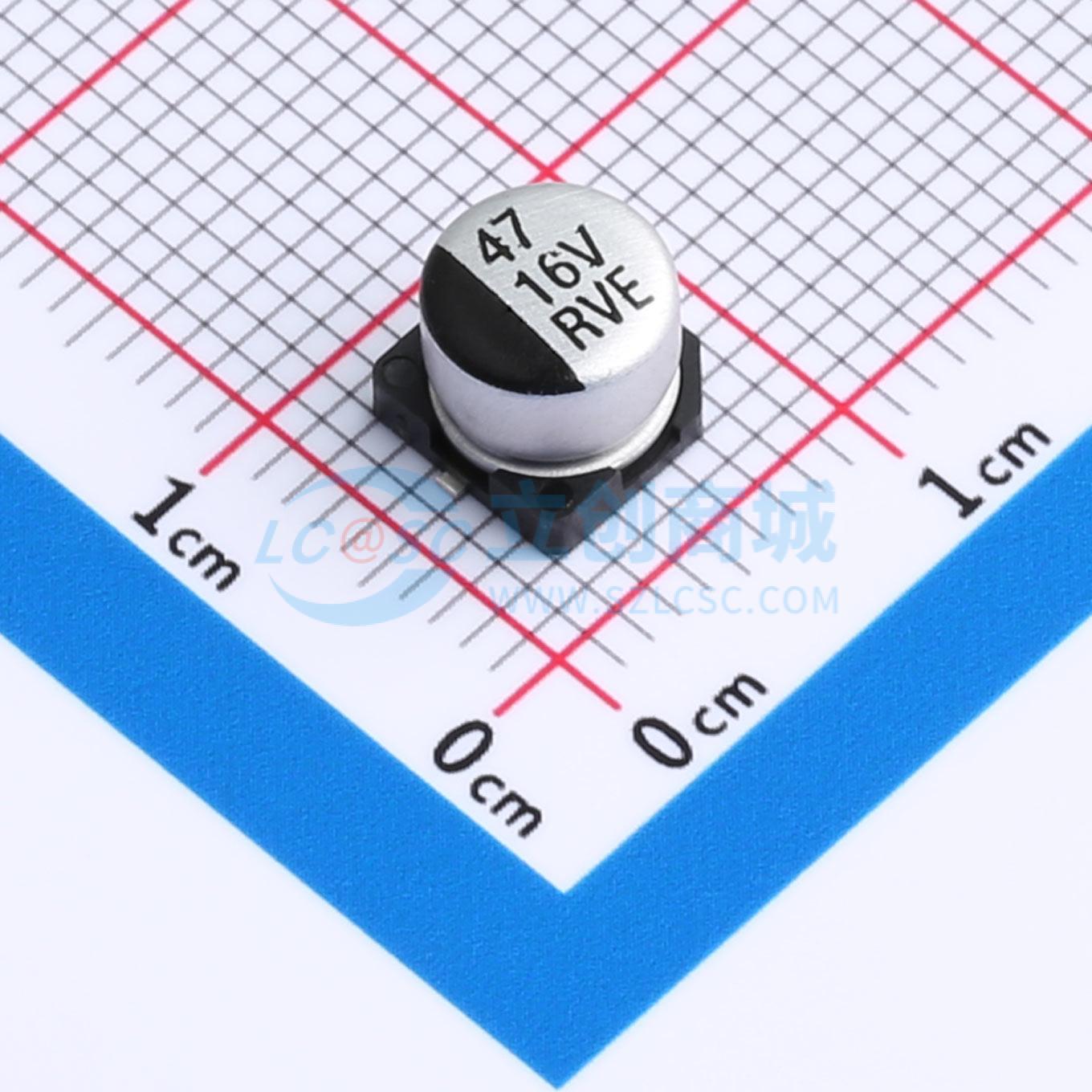 RVE1C470M0605ZY实物图