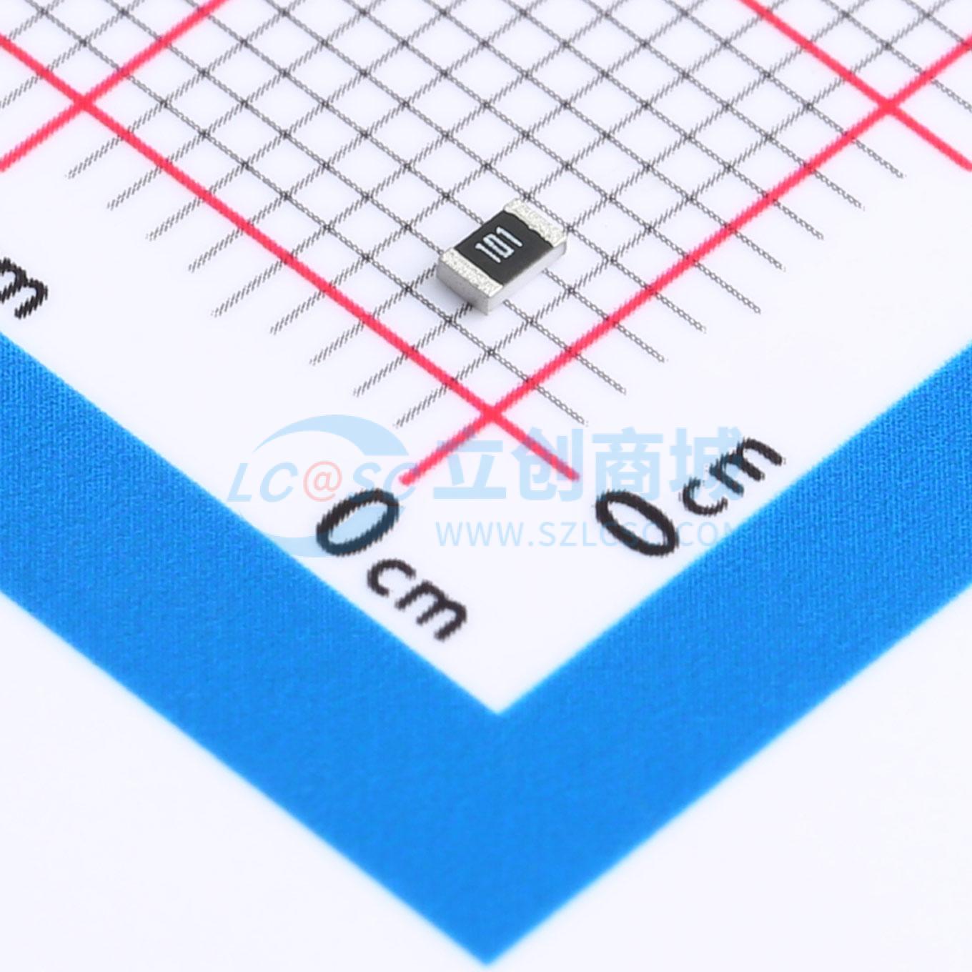 点击查看大图 FRQ0805J101 TS实物图