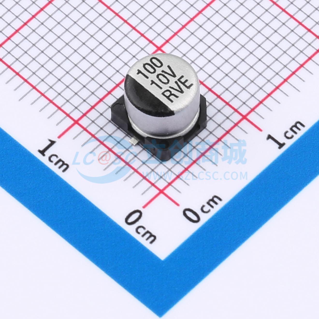 RVE1A101M0605ZY实物图