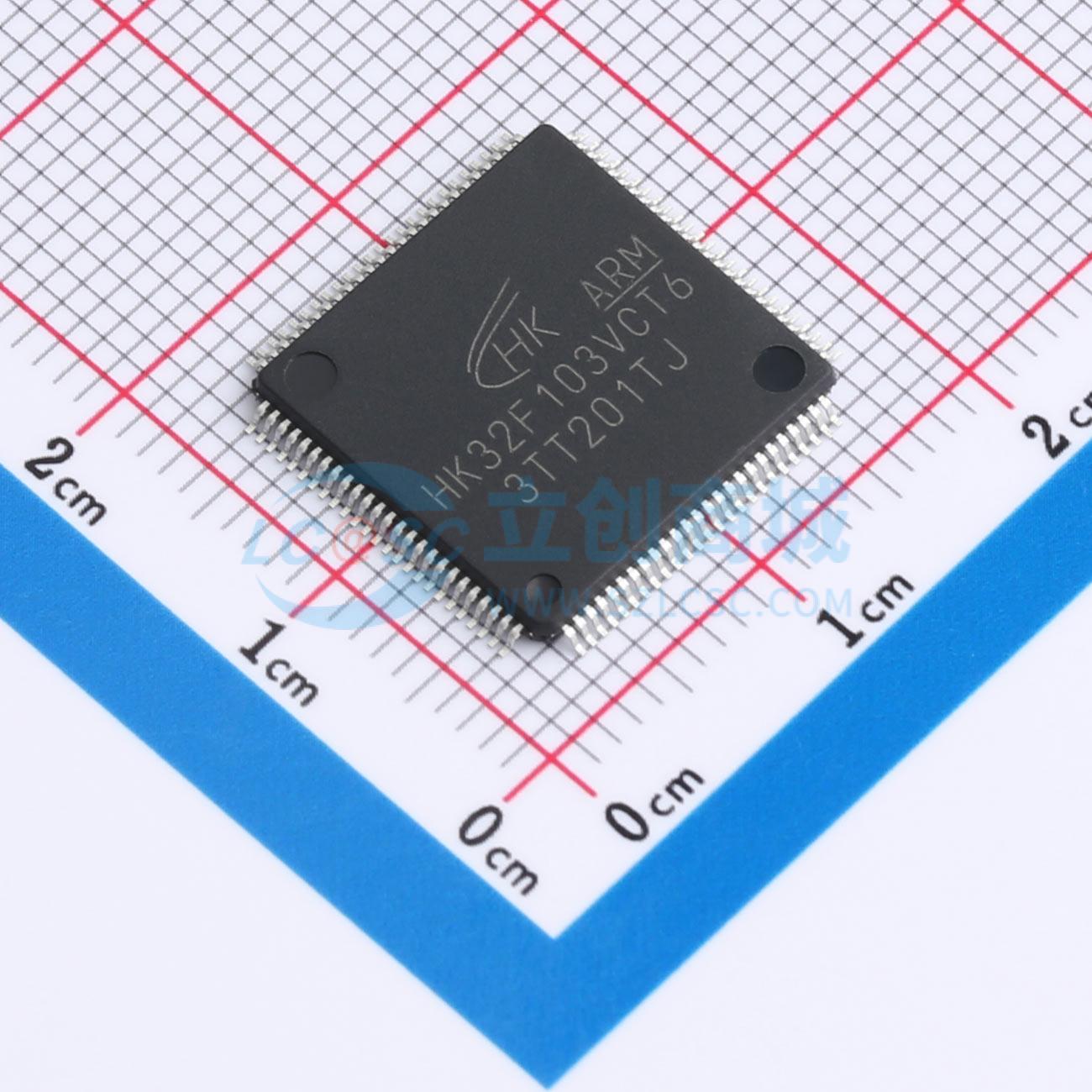 点击查看大图 HK32F103VCT6实物图