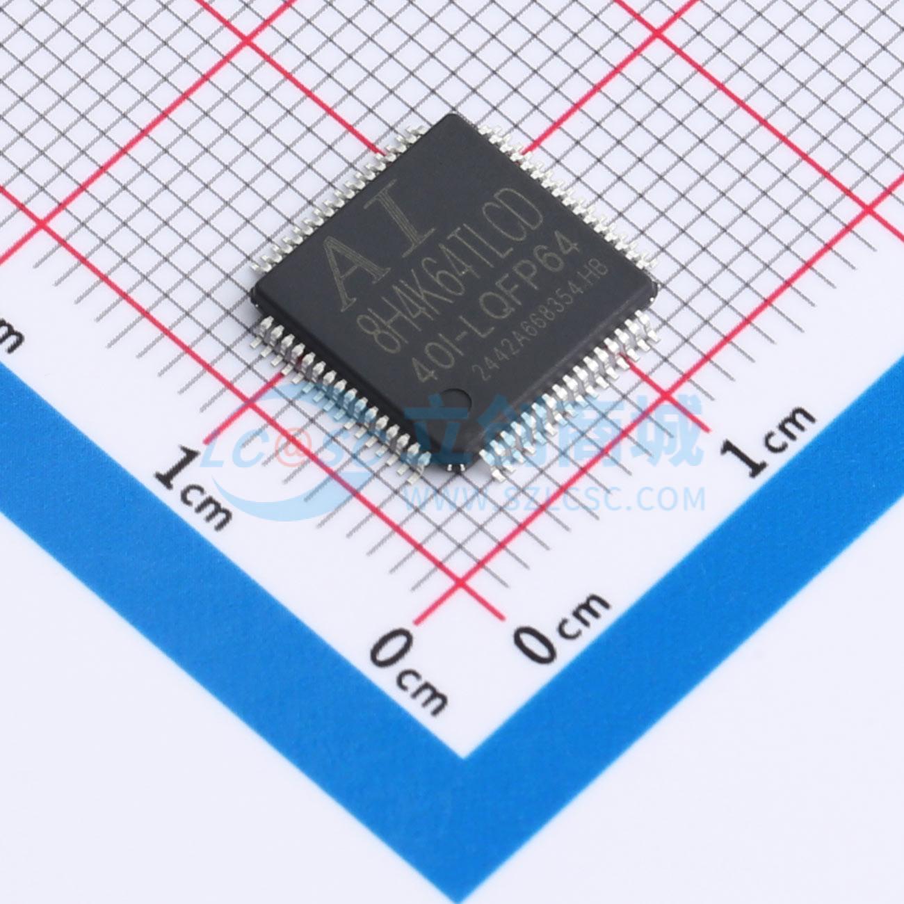 点击查看大图 AI8H4K64TLCD-40I-LQFP64实物图