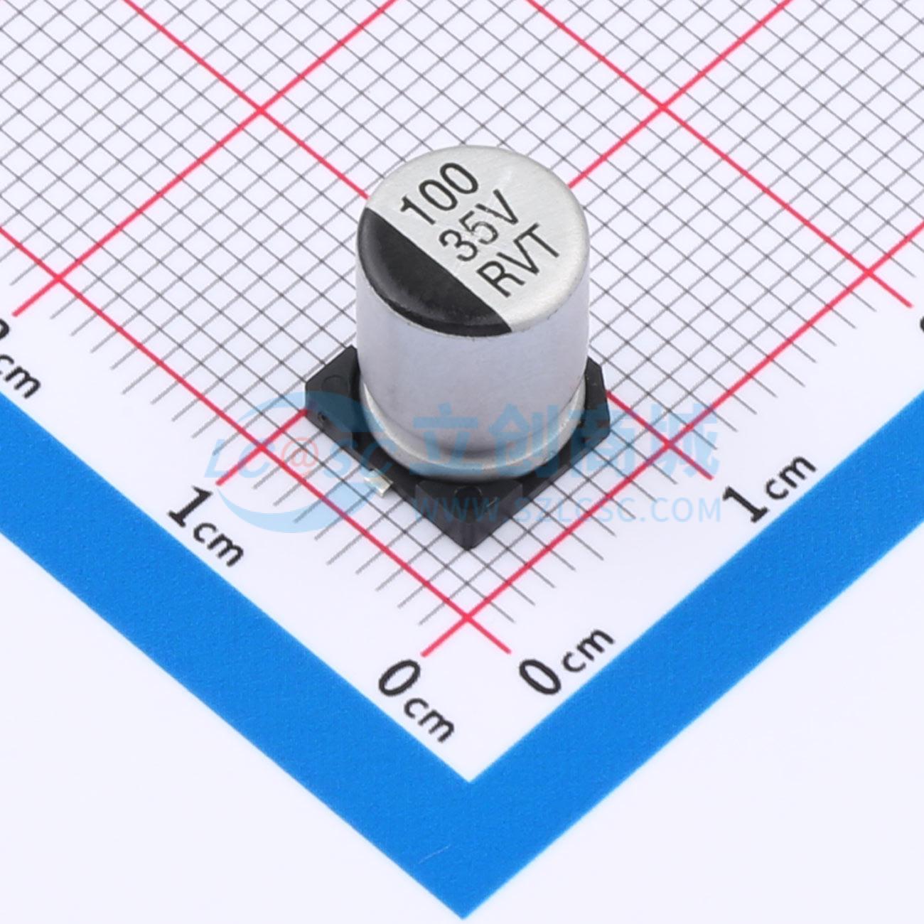 点击查看大图 RVT1V101M0810ZY实物图
