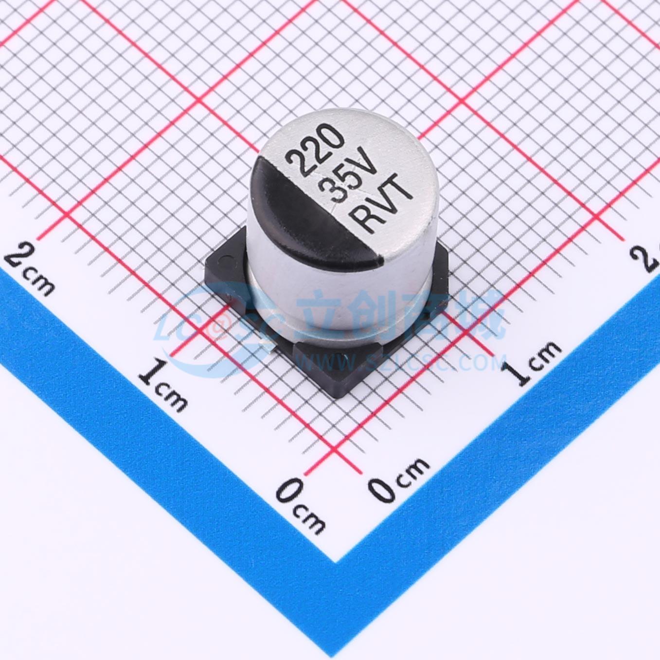 RVT1V221M1010ZY实物图