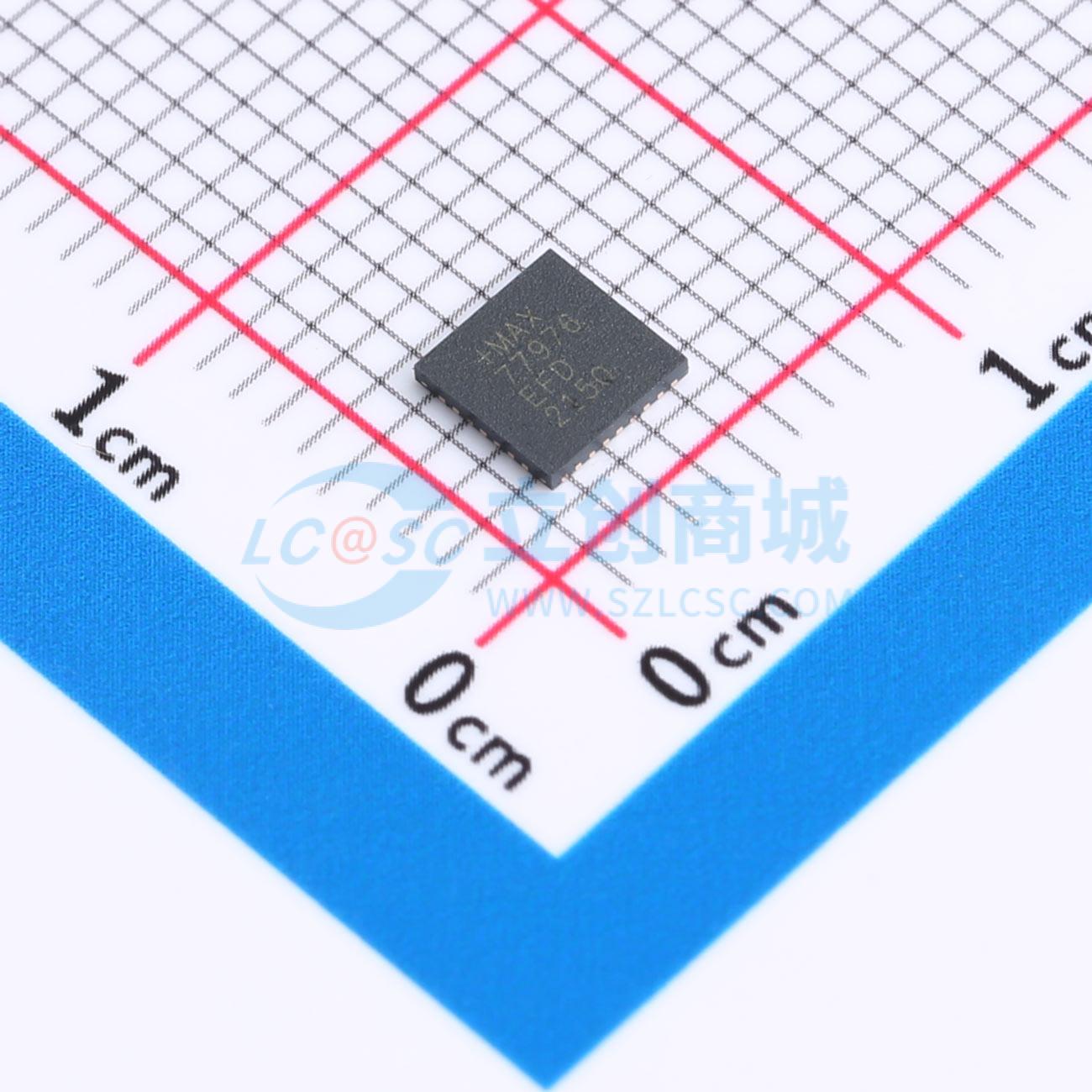 点击查看大图 MAX77976EFD+实物图