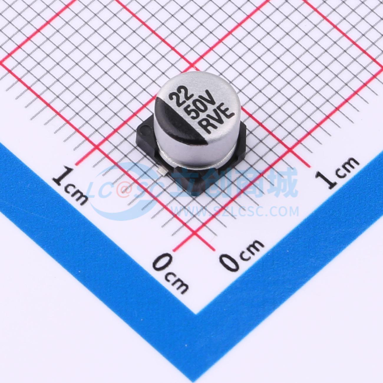 RVE1H220M0605ZY实物图