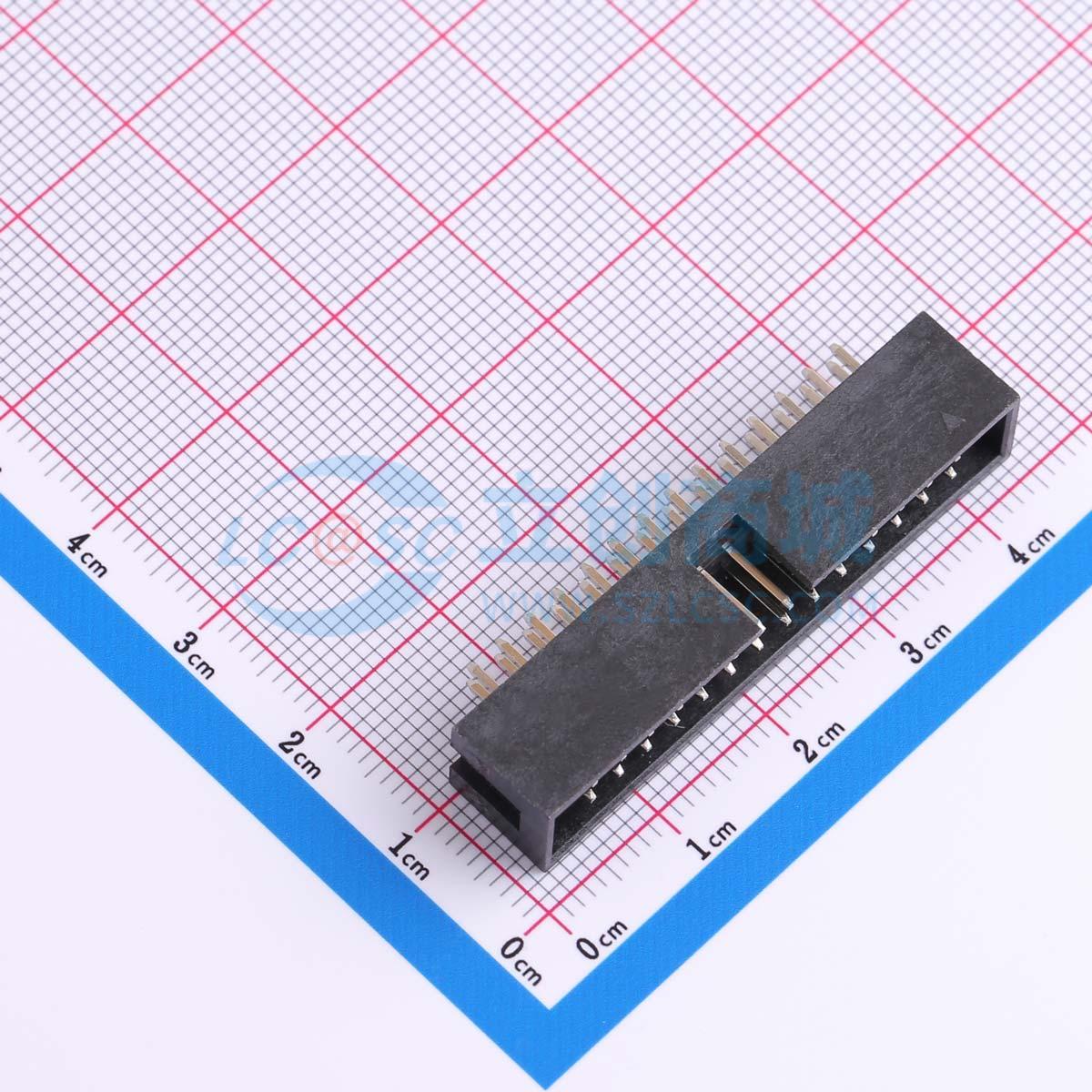 点击查看大图 HX JN2.54-2x14P ZZ H8.9实物图