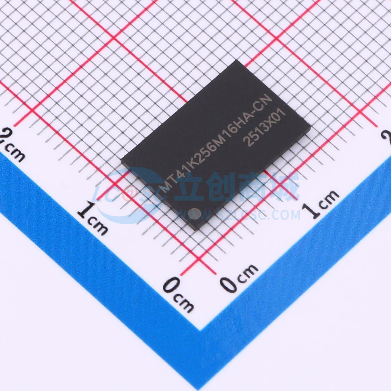 点击查看大图 MT41K256M16HA-CN实物图