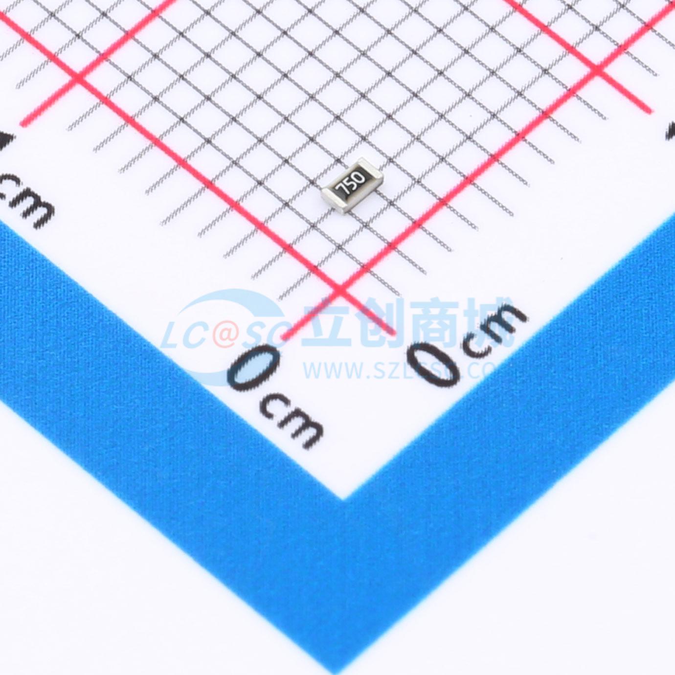 点击查看大图 PTFR0603D75R0P9实物图