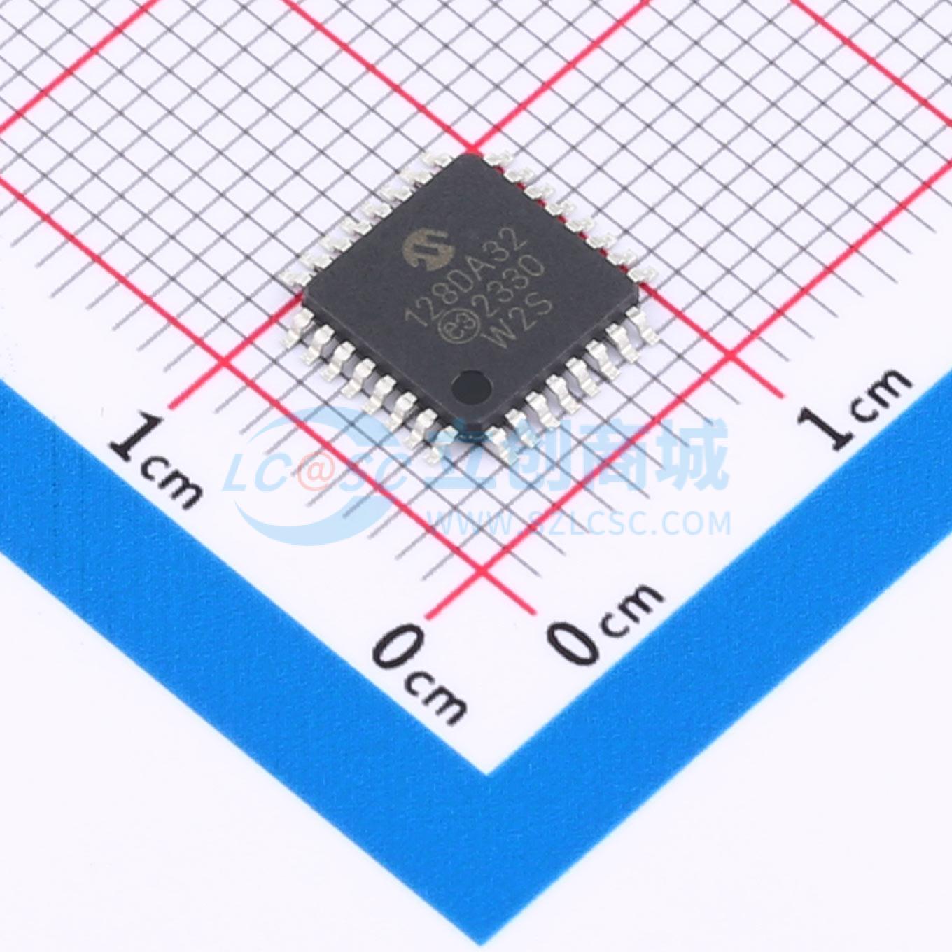 AVR128DA32T-I/PT实物图