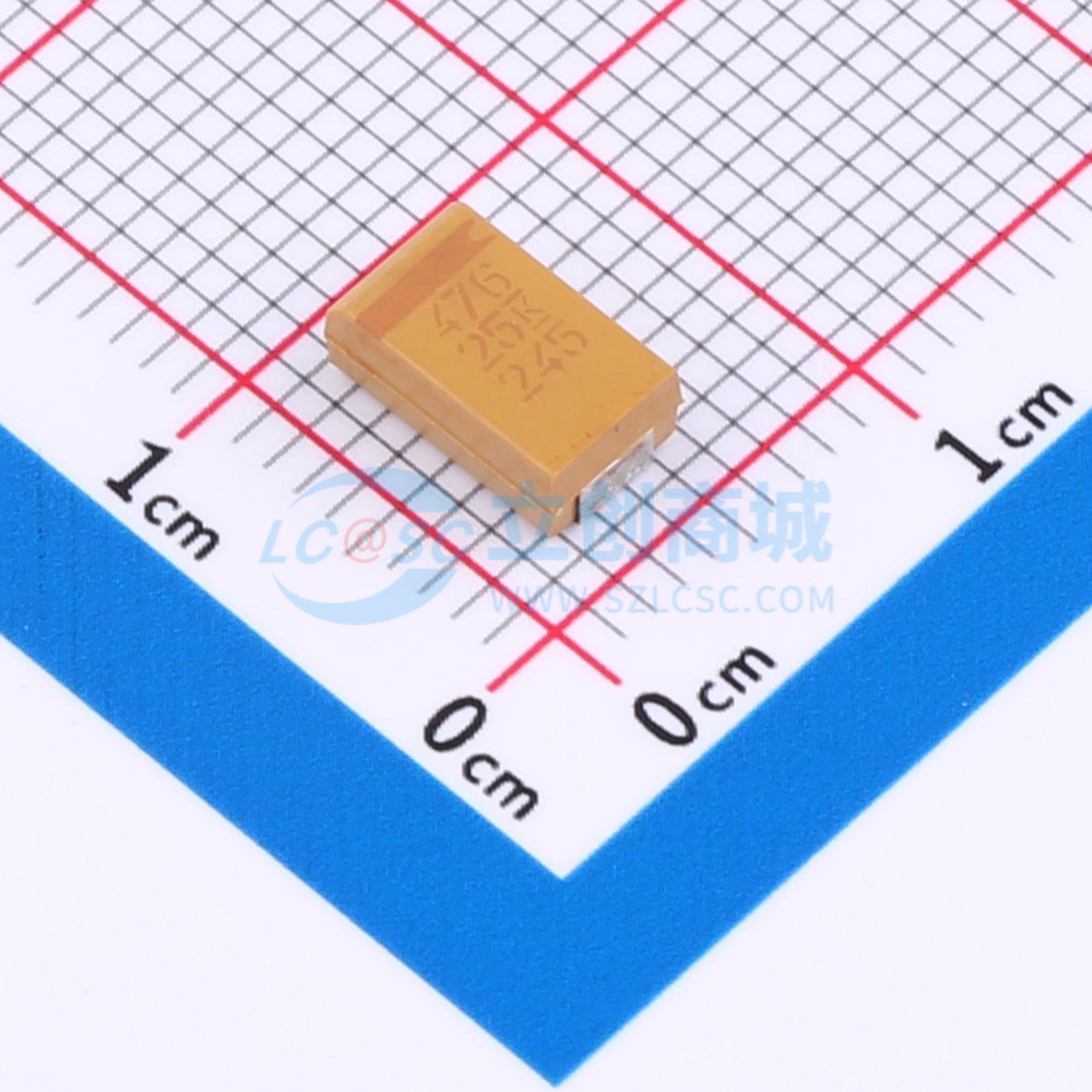 点击查看大图 T495D476K025ATE120实物图
