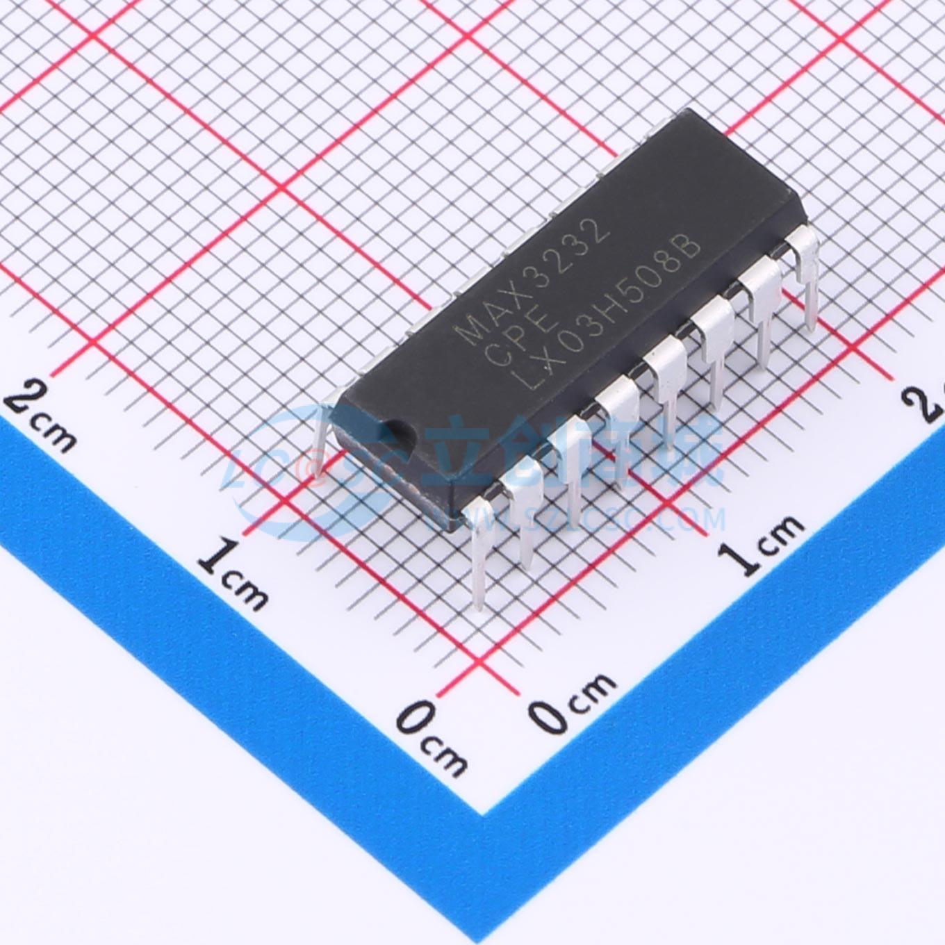 点击查看大图 MAX3232CPE(LX)实物图