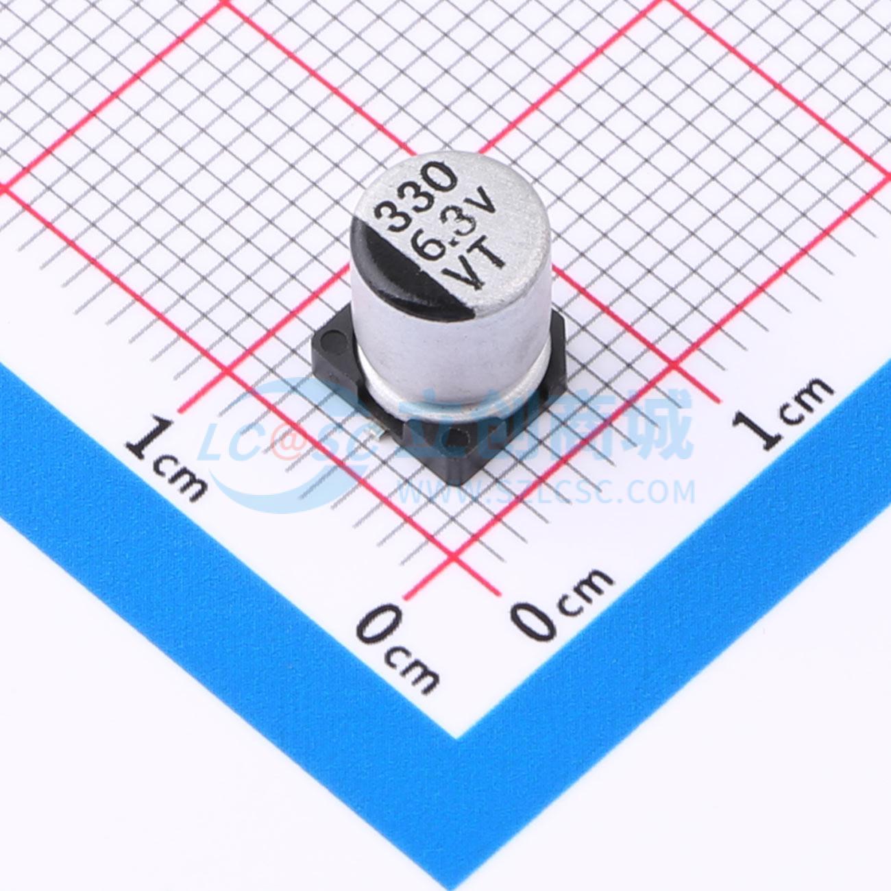 点击查看大图 330UF6.3V6.3x7.7VT实物图