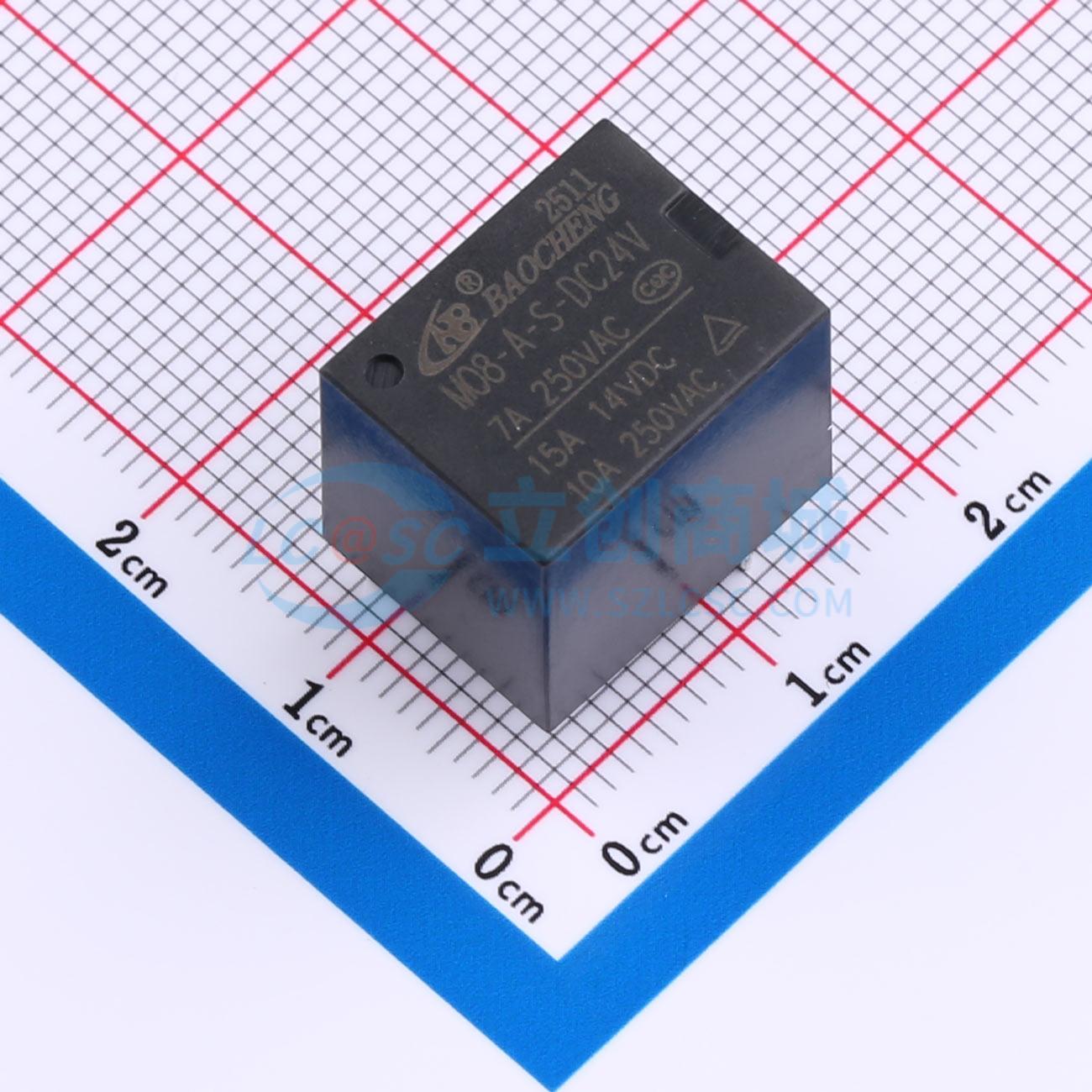 点击查看大图 MQ8-A-S-DC24V 10A 250VAC实物图