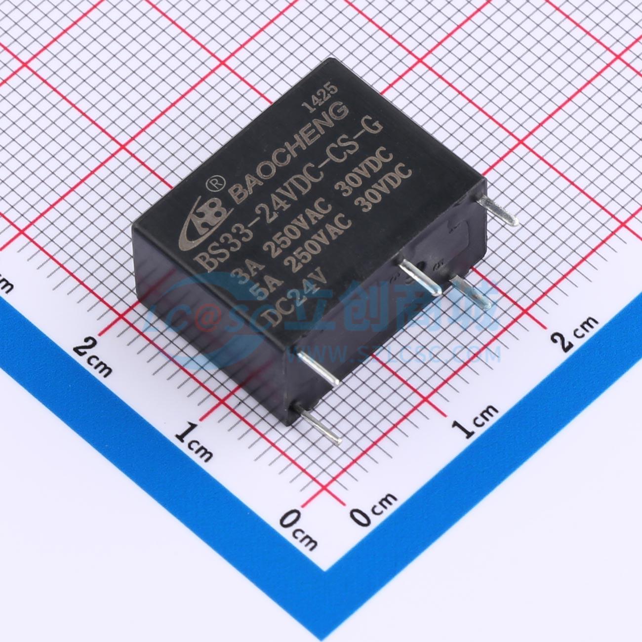 点击查看大图 BS33-24VDC-CS-G 3A实物图