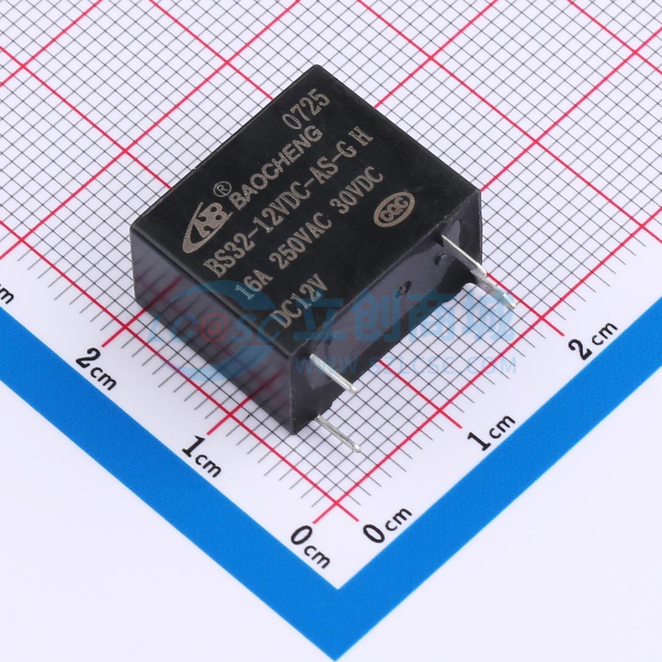 点击查看大图 BS32-12VDC-AS-G(0.45W) 16A实物图