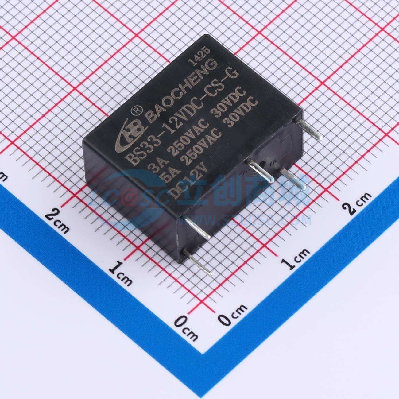 点击查看大图 BS33-12VDC-CS-G 3A实物图