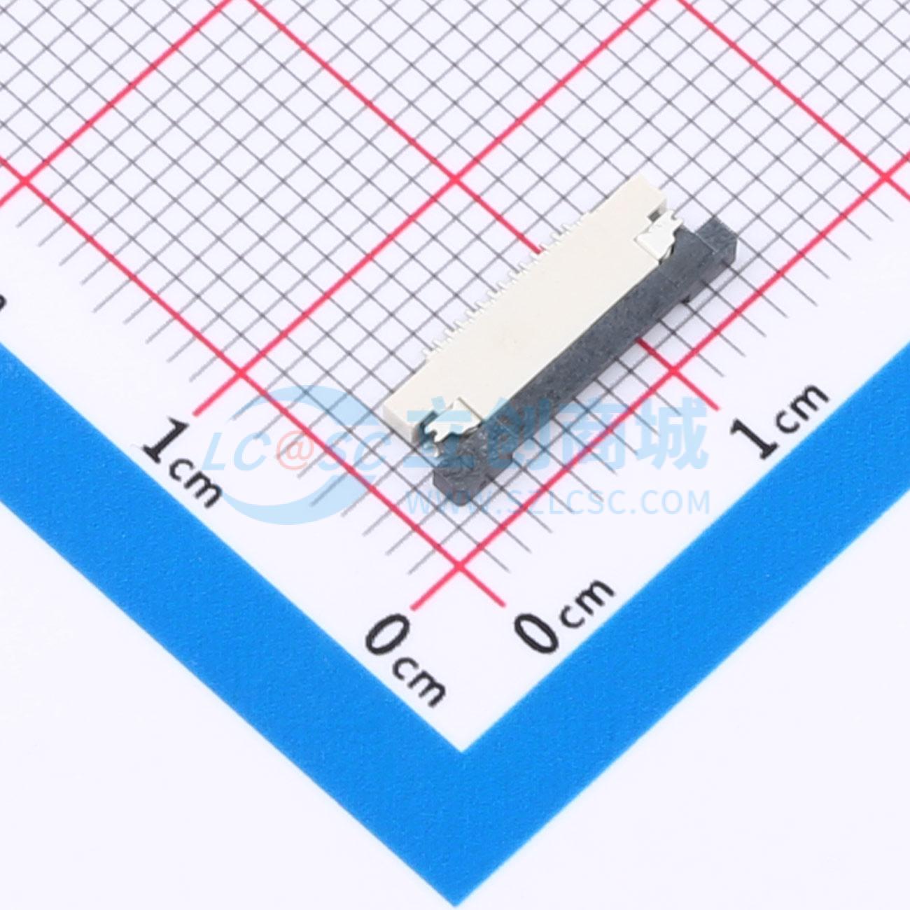 点击查看大图 KH-CL0.5-H1.2-14PIN-SMT实物图