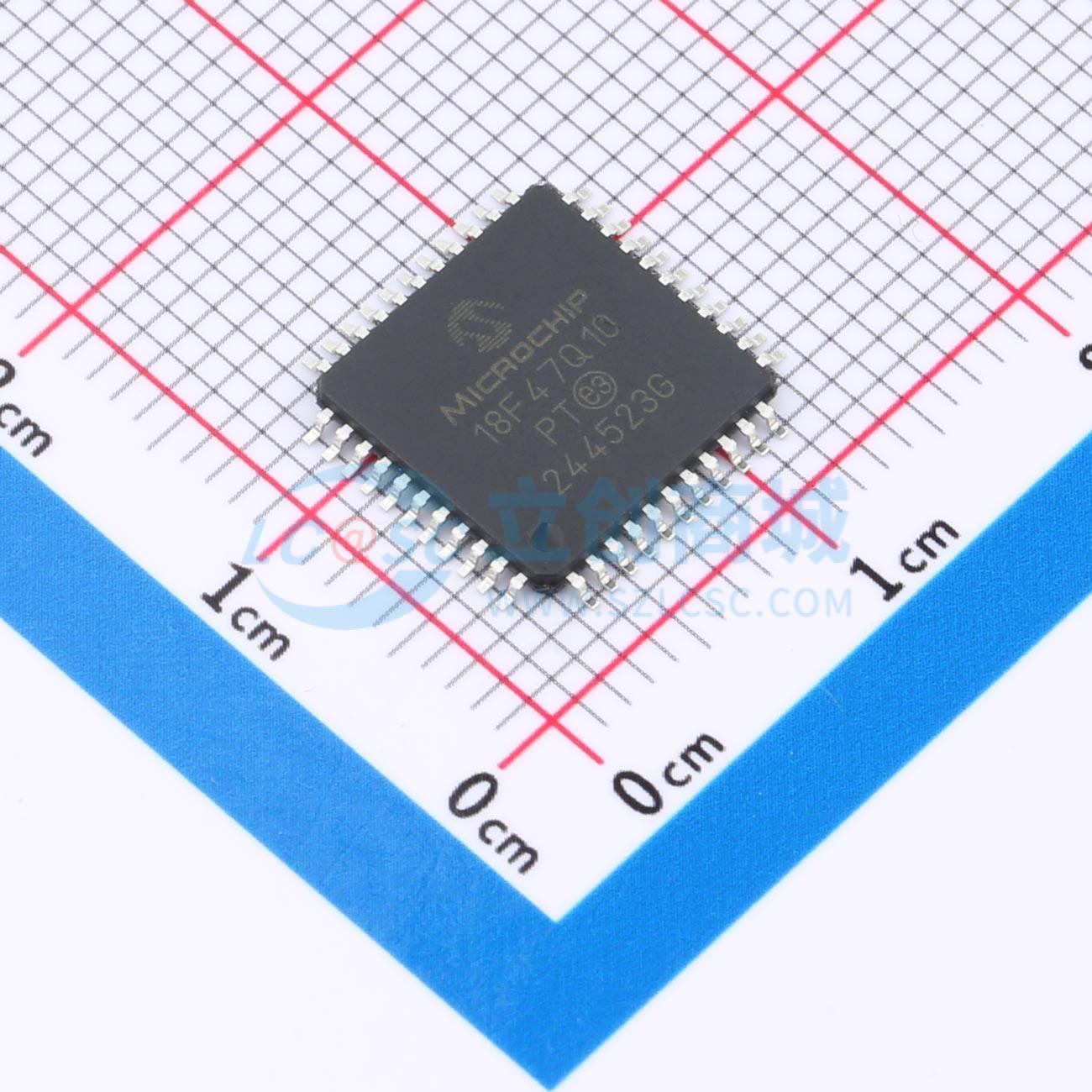 点击查看大图 PIC18F47Q10-E/PT实物图