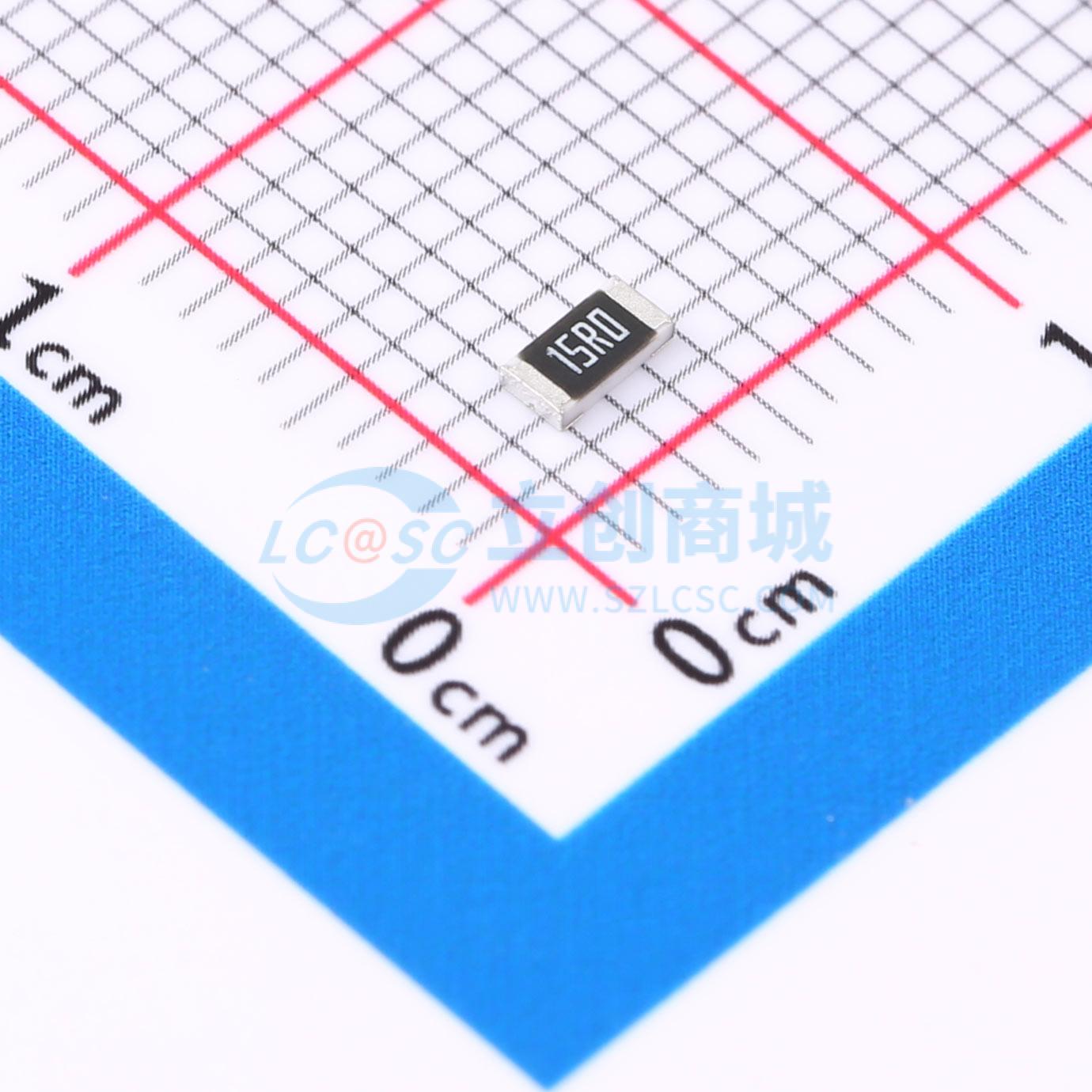 点击查看大图 RMCF1206FT15R0实物图