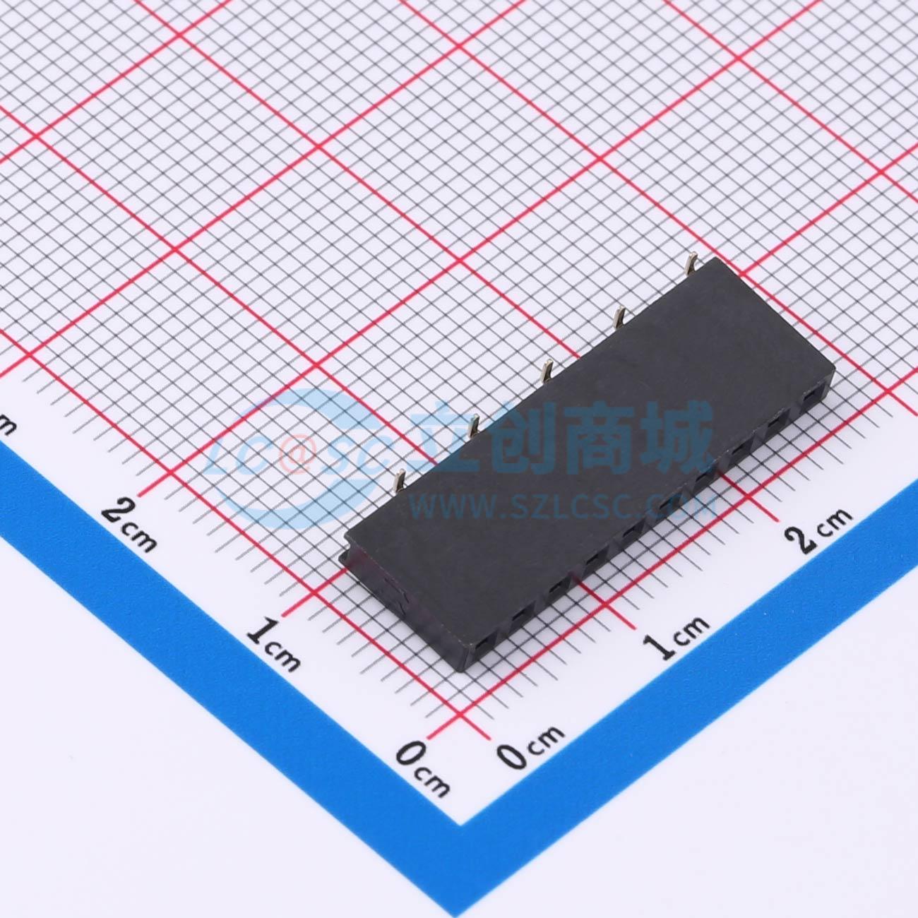 点击查看大图 HX PM2.54-1x10P TP H8.5-ZQ实物图