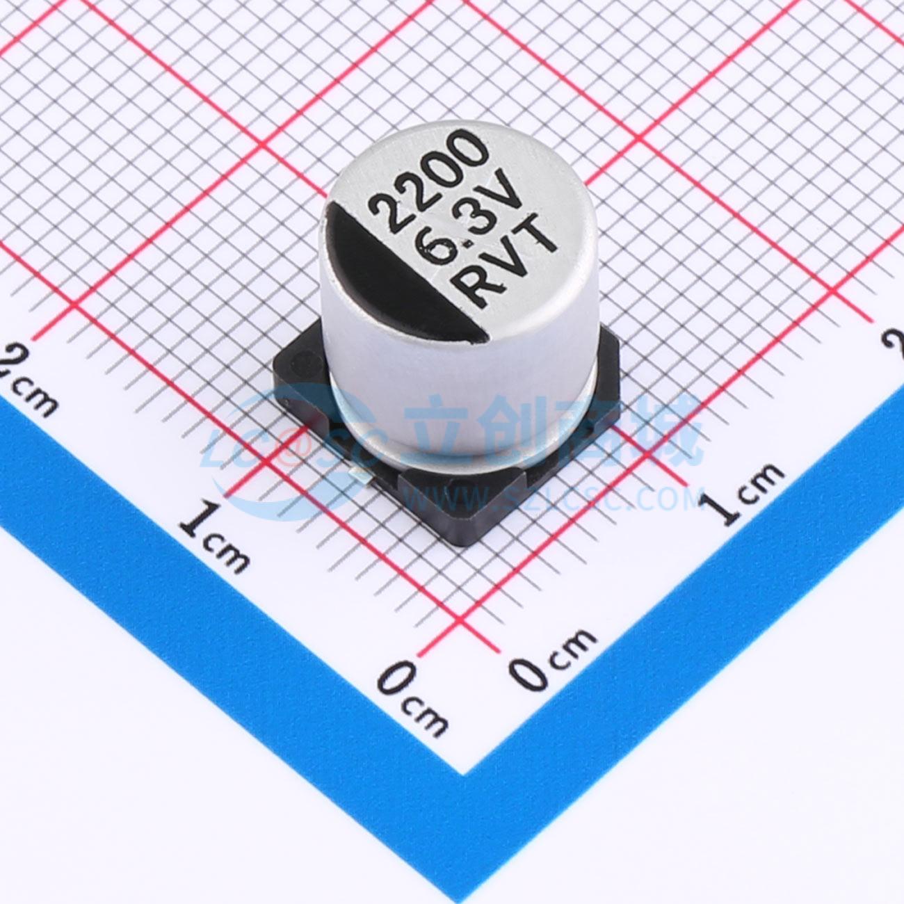 点击查看大图 RVT0J222M1010实物图