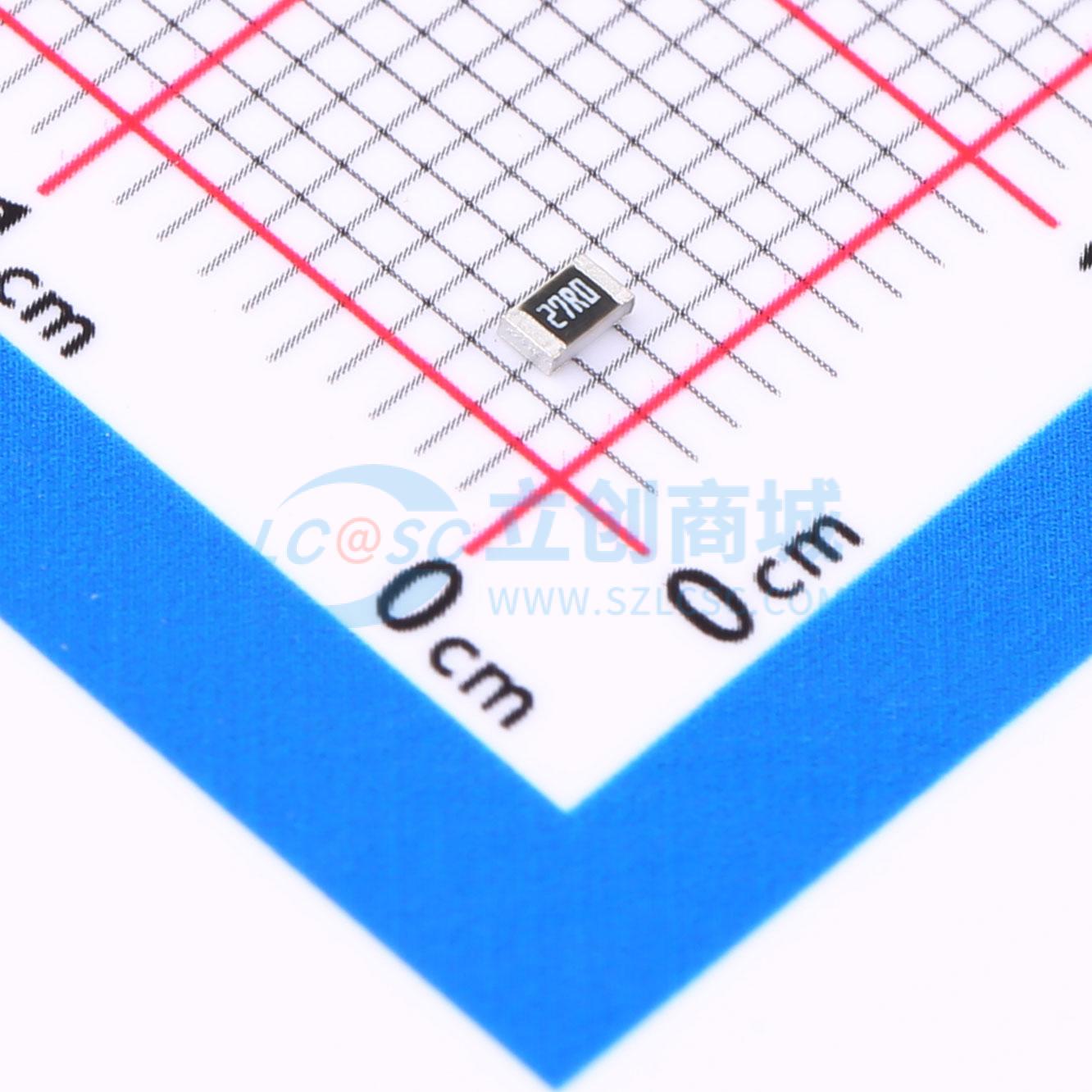 点击查看大图 RMCF0805FT27R0实物图