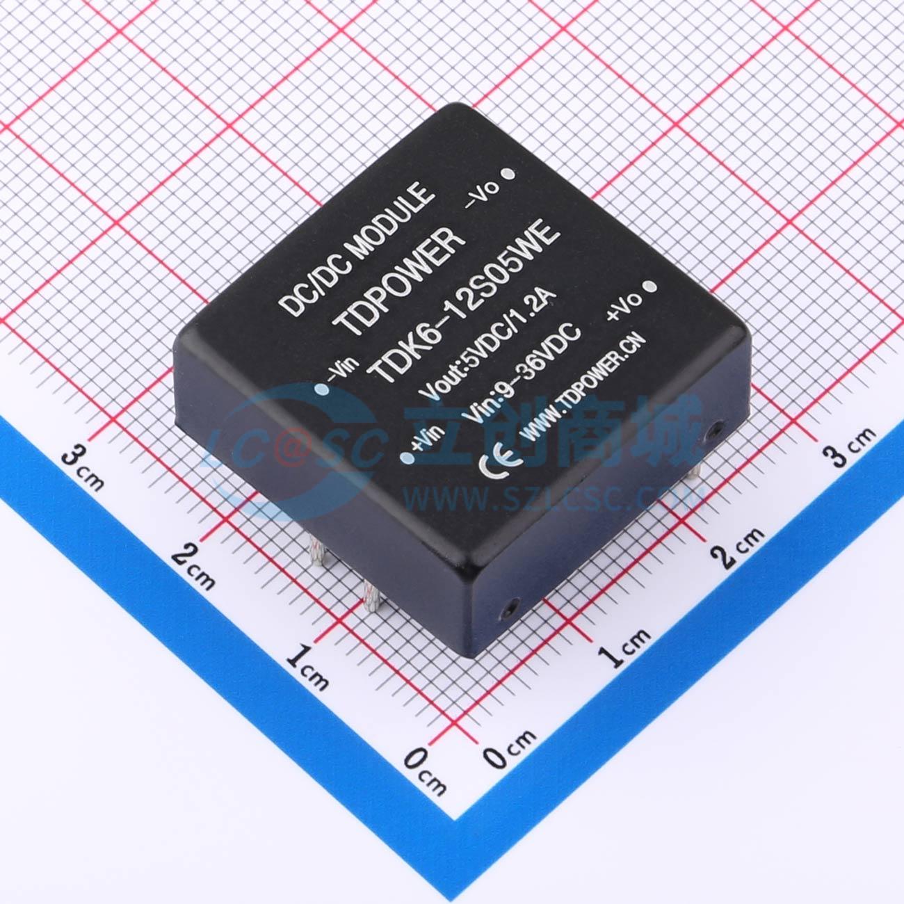 点击查看大图 TDK6-12S05WE实物图