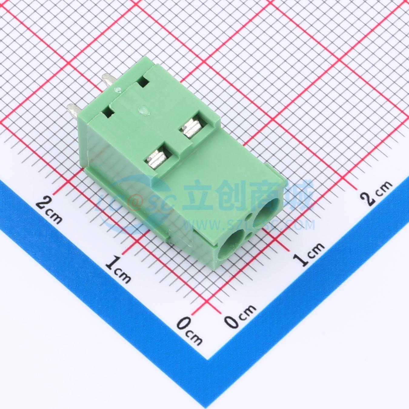 点击查看大图 DB129VG-5.0-2P-GN-S实物图