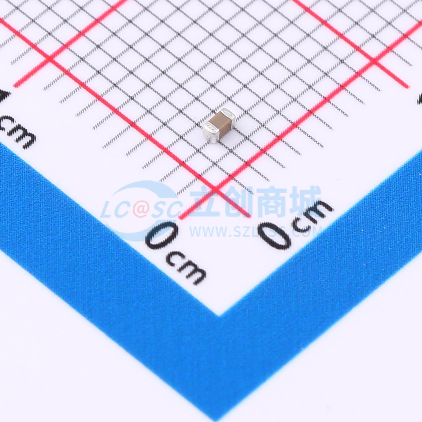 点击查看大图 0603X7R105K250NT实物图