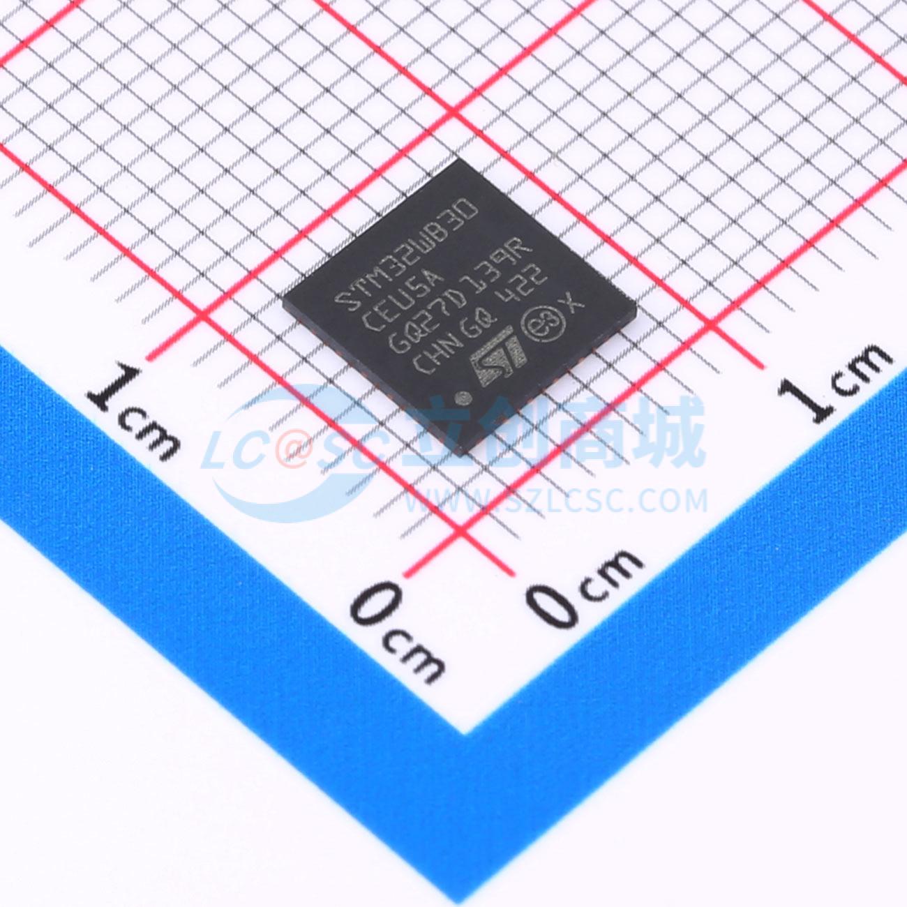 点击查看大图 STM32WB30CEU5A实物图