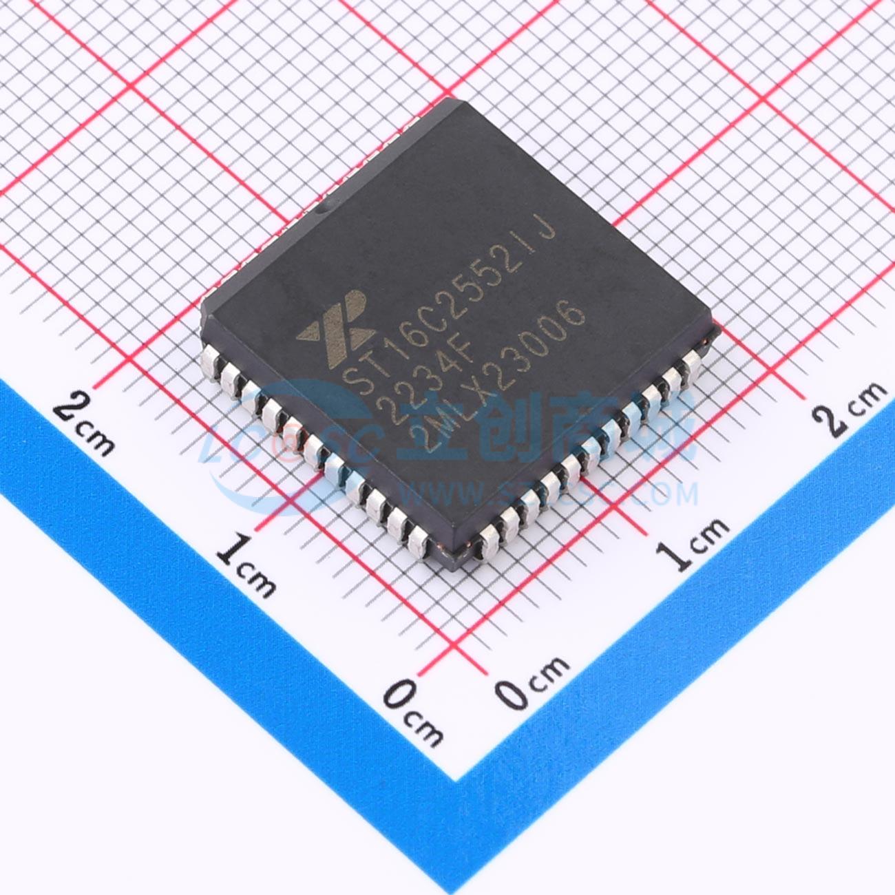 点击查看大图 ST16C2552IJ44TR-F实物图
