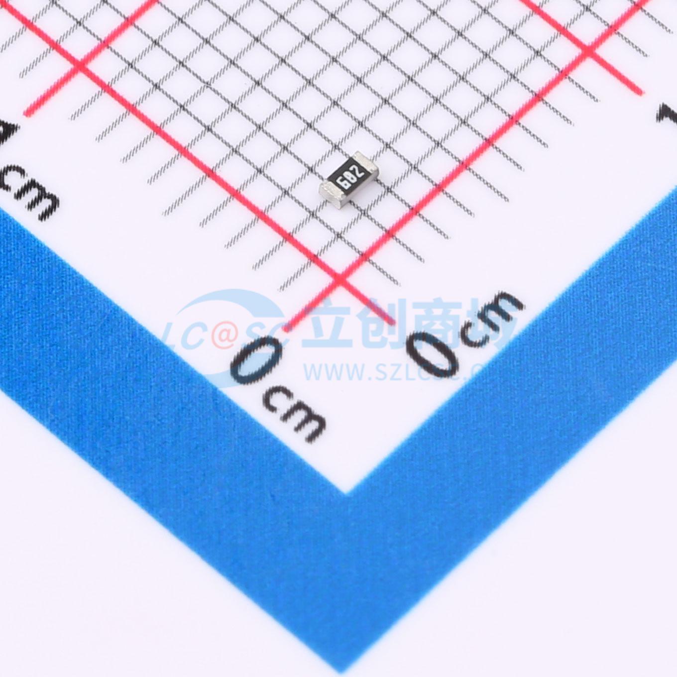 点击查看大图 FRC0603J682 TS实物图