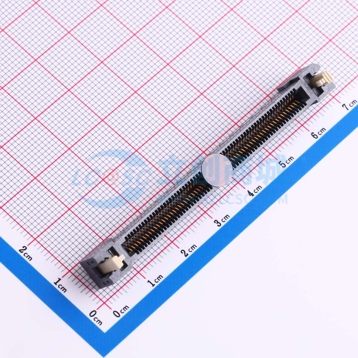 点击查看大图 HSEC8-160-01-L-DV-A-BL-K-TR实物图