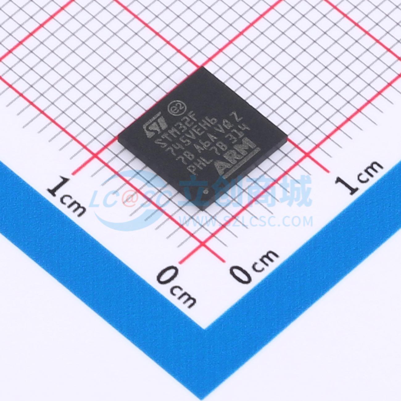 STM32F745VEH6实物图