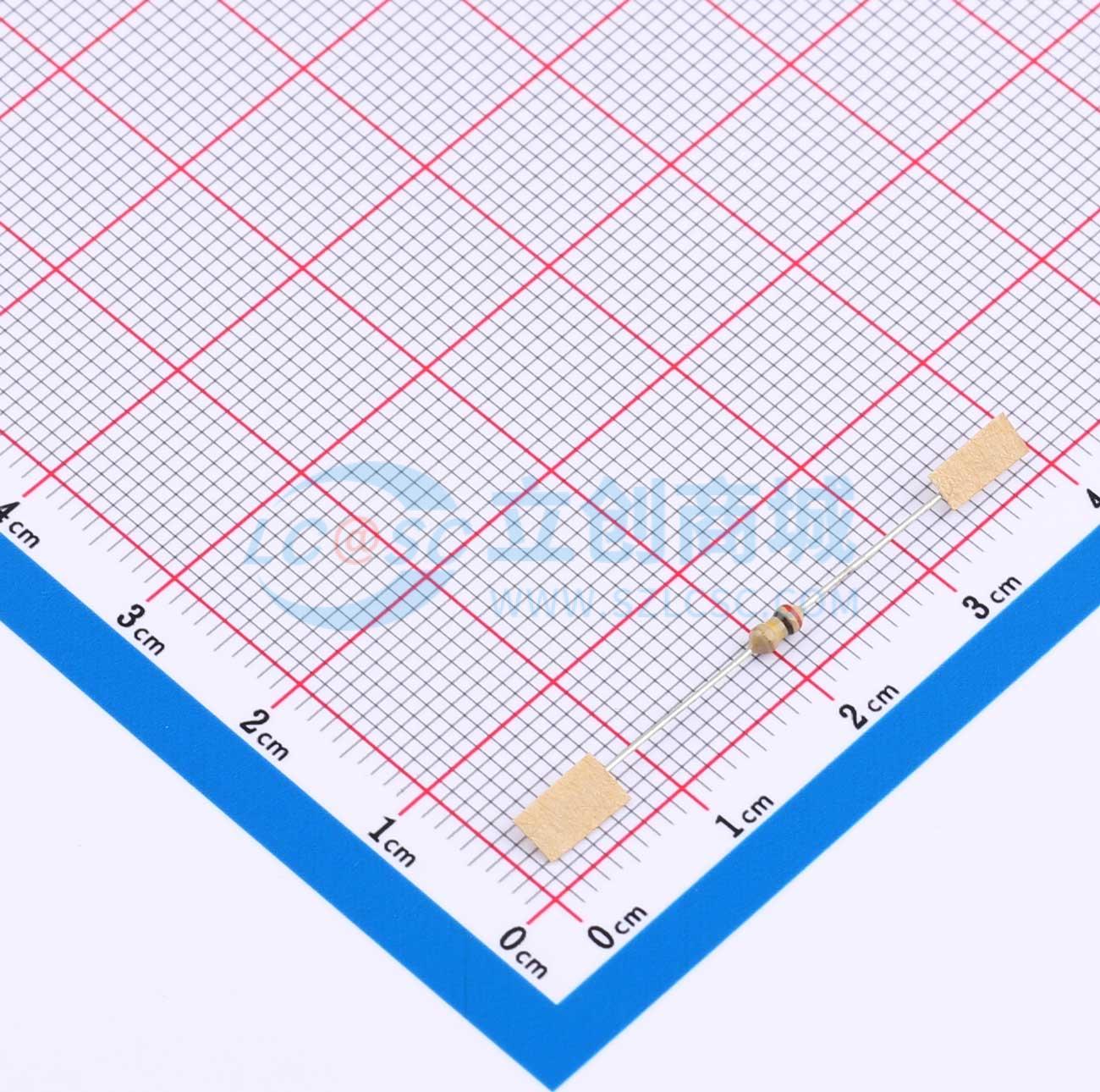 点击查看大图 CR1/8W-200K±5%-ST26实物图