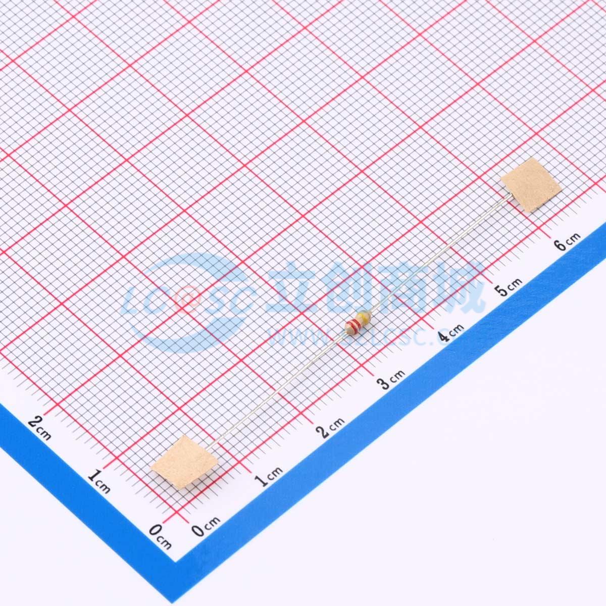 点击查看大图 CR1/8W-220K±5%-OT52实物图