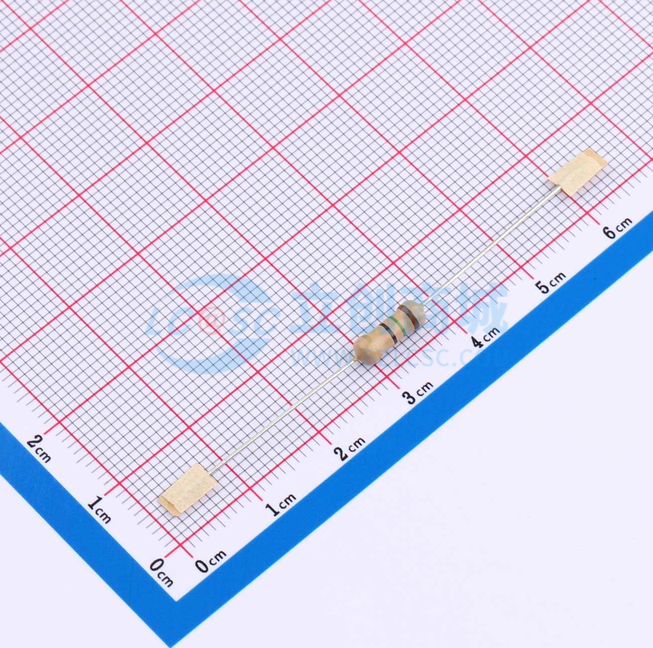 点击查看大图 CR1/2W-15Ω±5%-2T52实物图