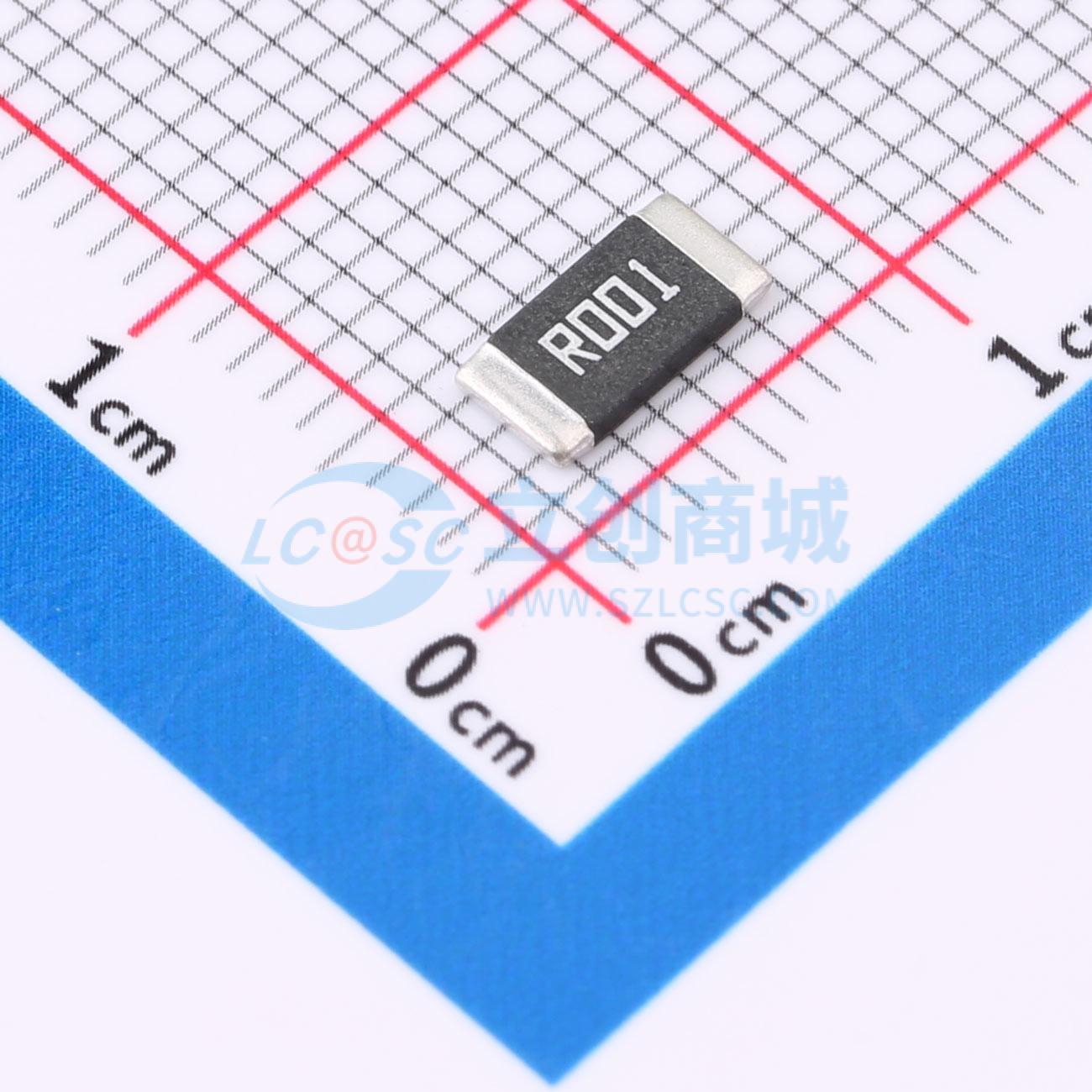 点击查看大图 HoJLR2512-3W-1mR-1%实物图