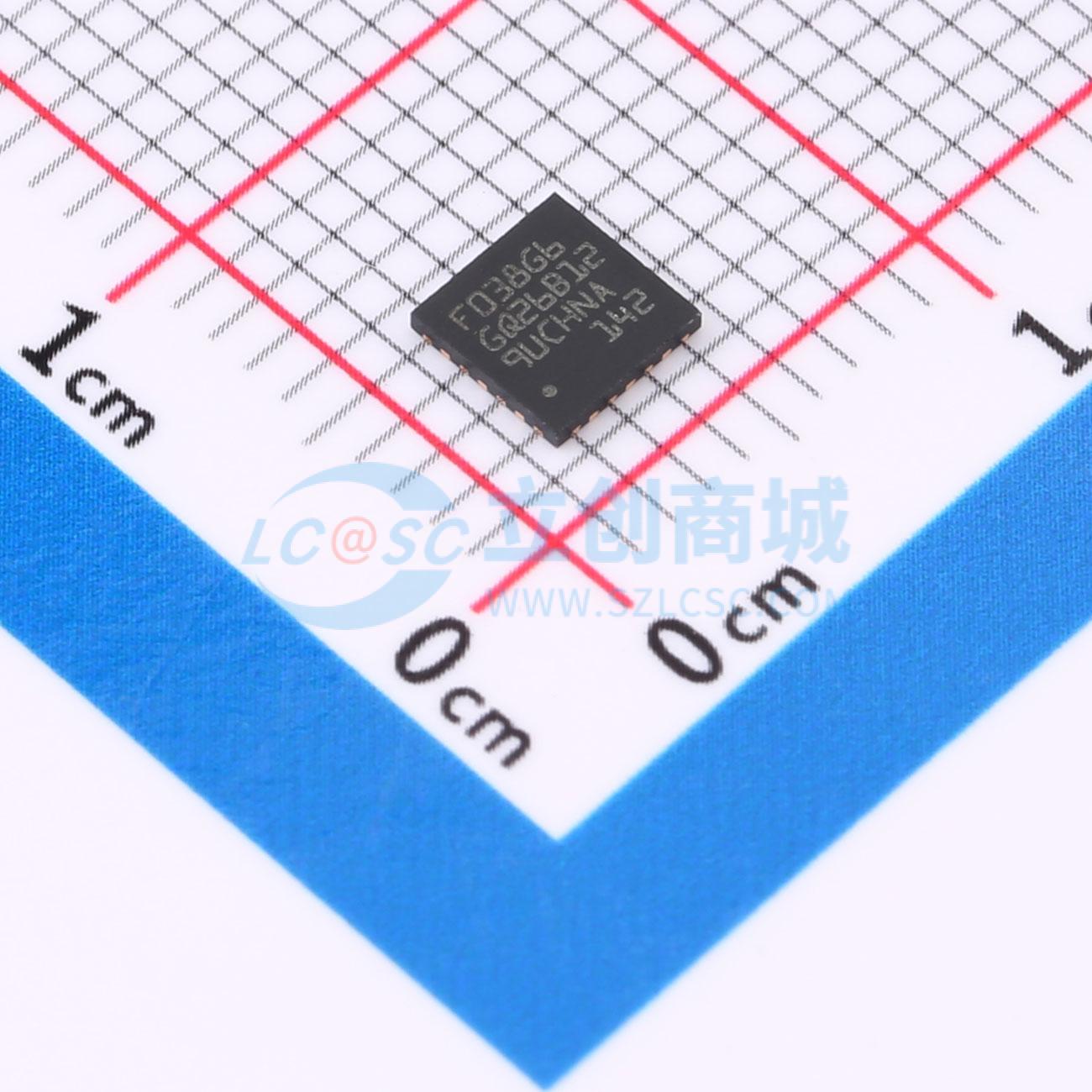 STM32F038G6U6实物图