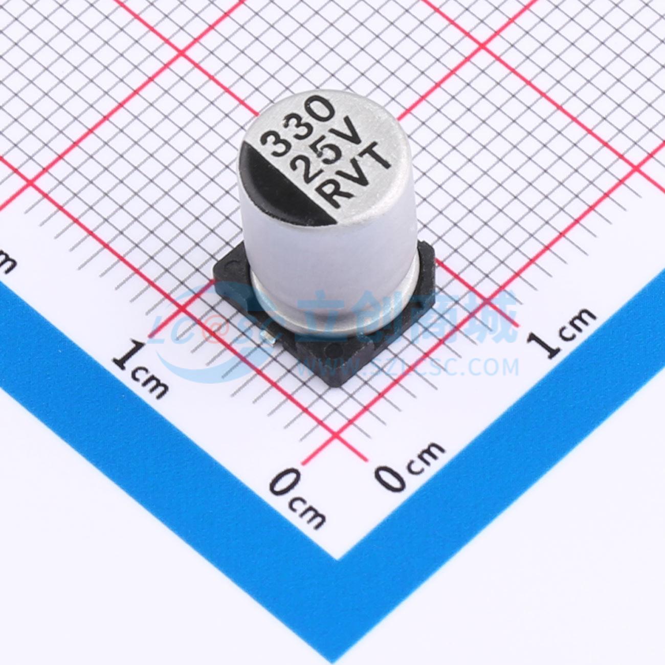 点击查看大图 RVT1E331M0810实物图