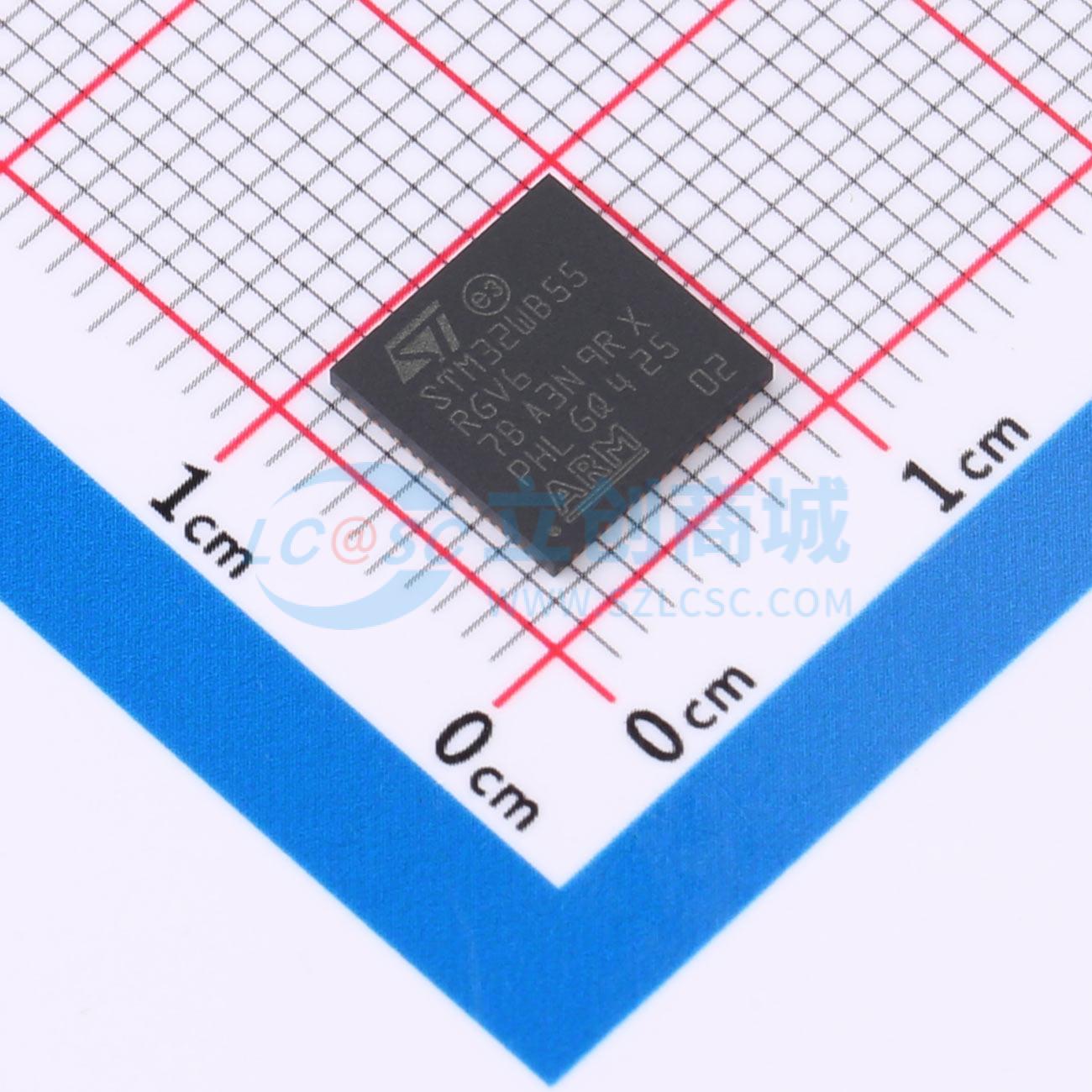 STM32WB55RGV6TR实物图